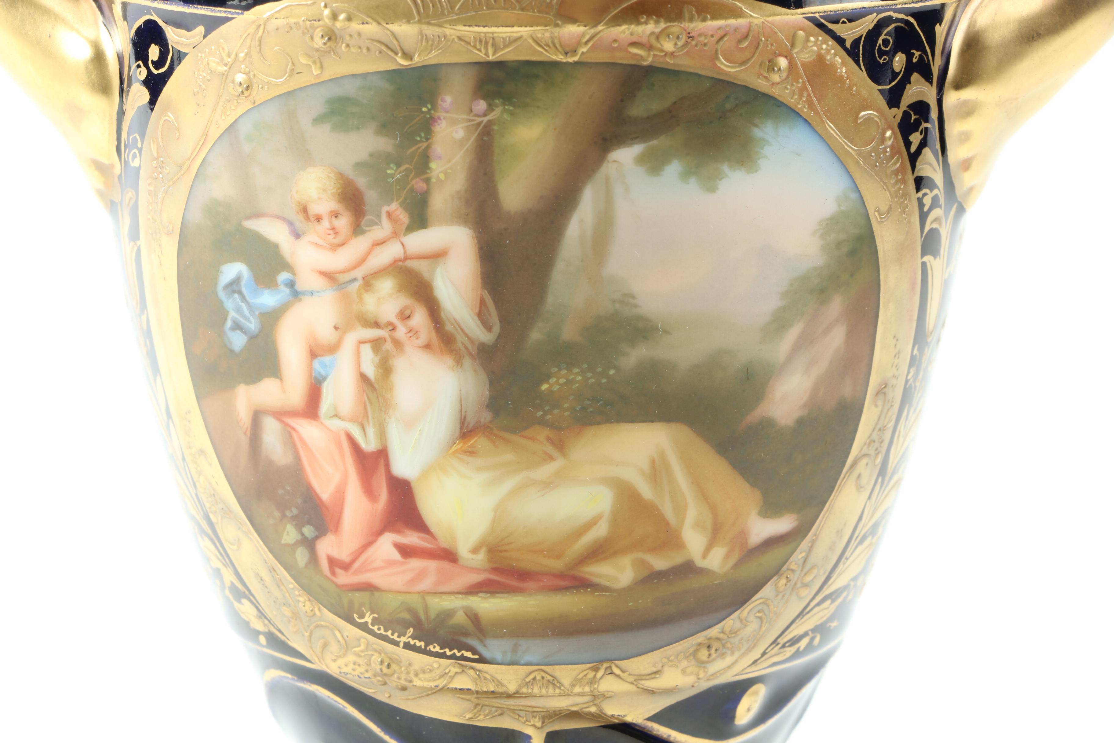 Ackermann and Fritze Royal Vienna Urns