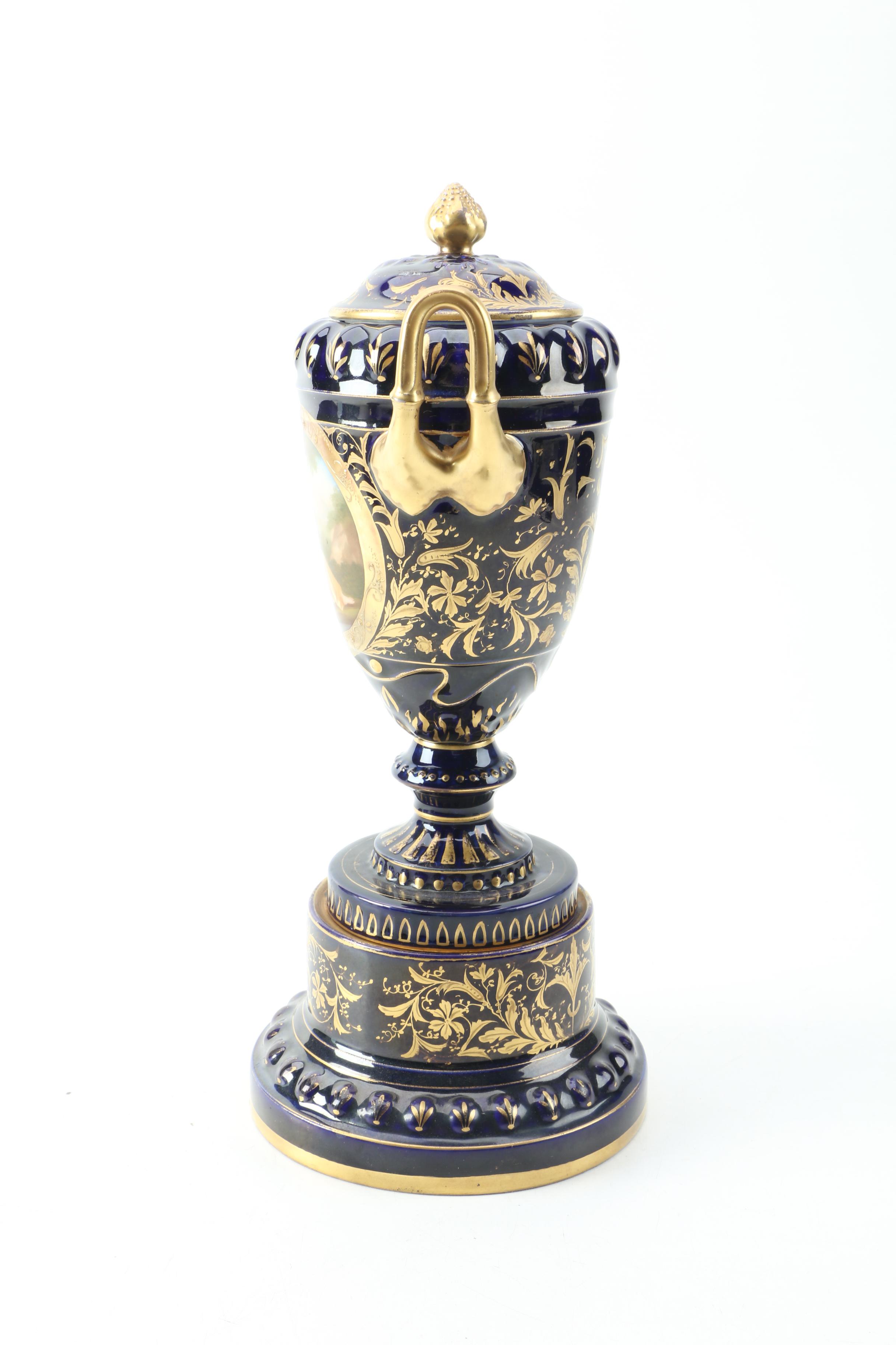 Ackermann and Fritze Royal Vienna Urns