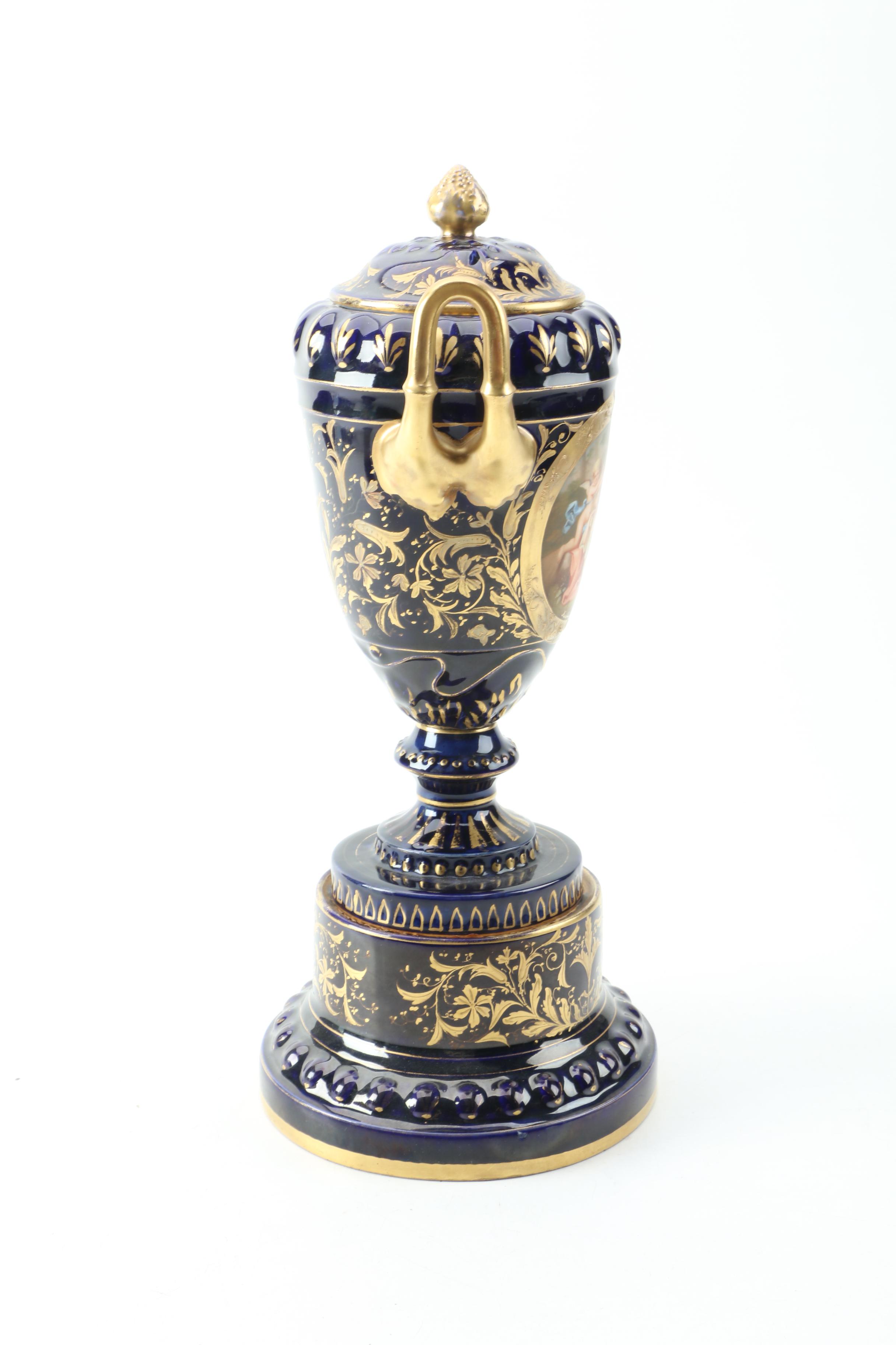 Ackermann and Fritze Royal Vienna Urns