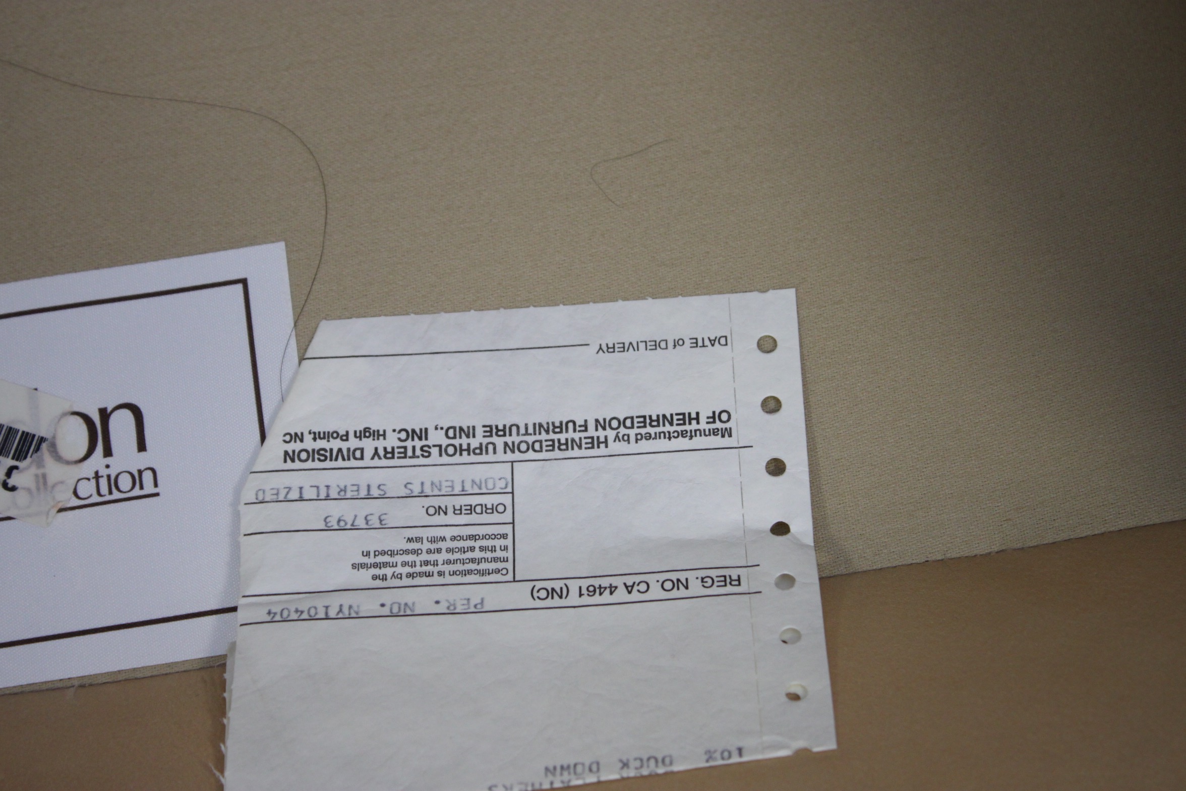 Faux Leather Lounge Chair with Ottoman by Henredon