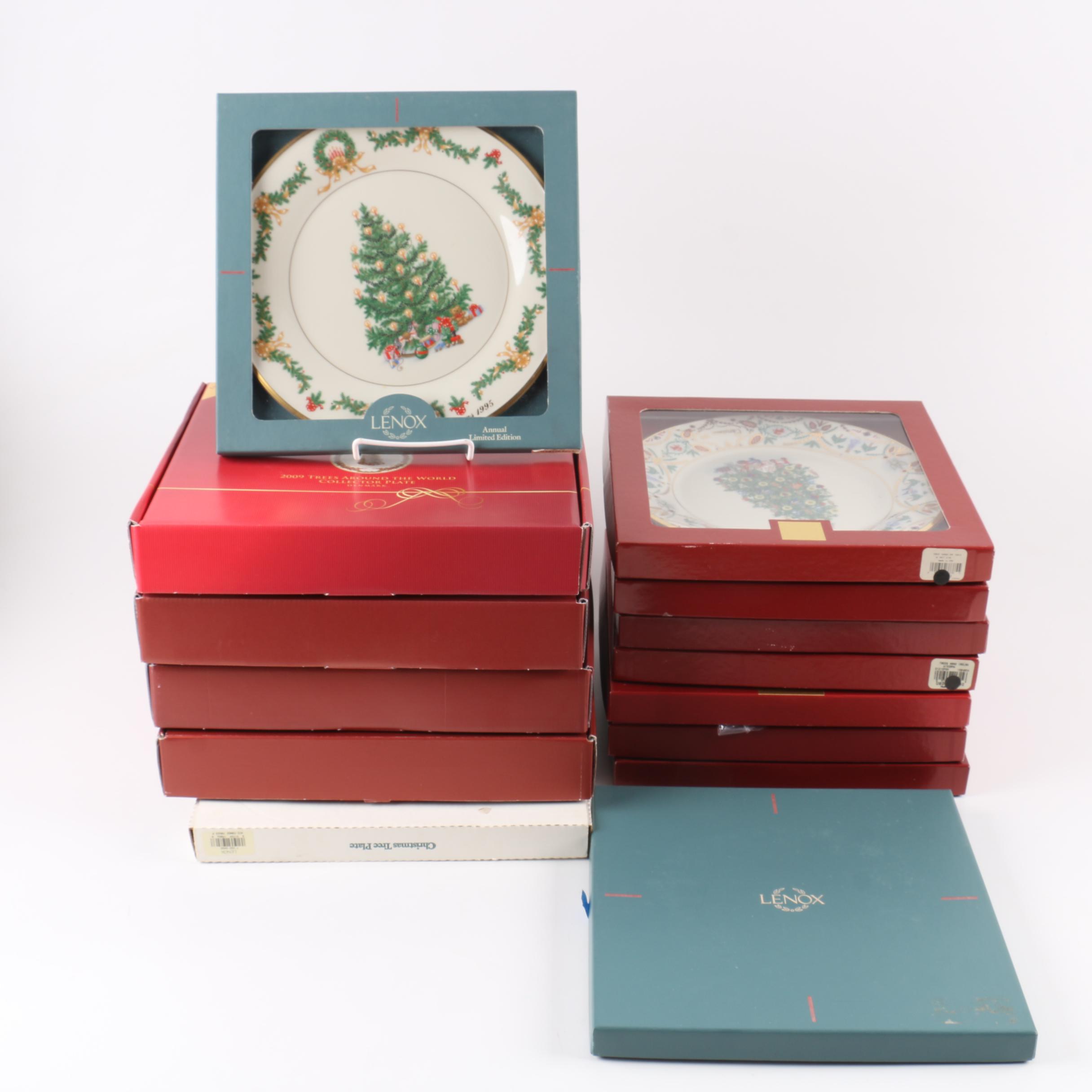 Limited Edition Lenox "Christmas Trees Around The World" Decorative Plates