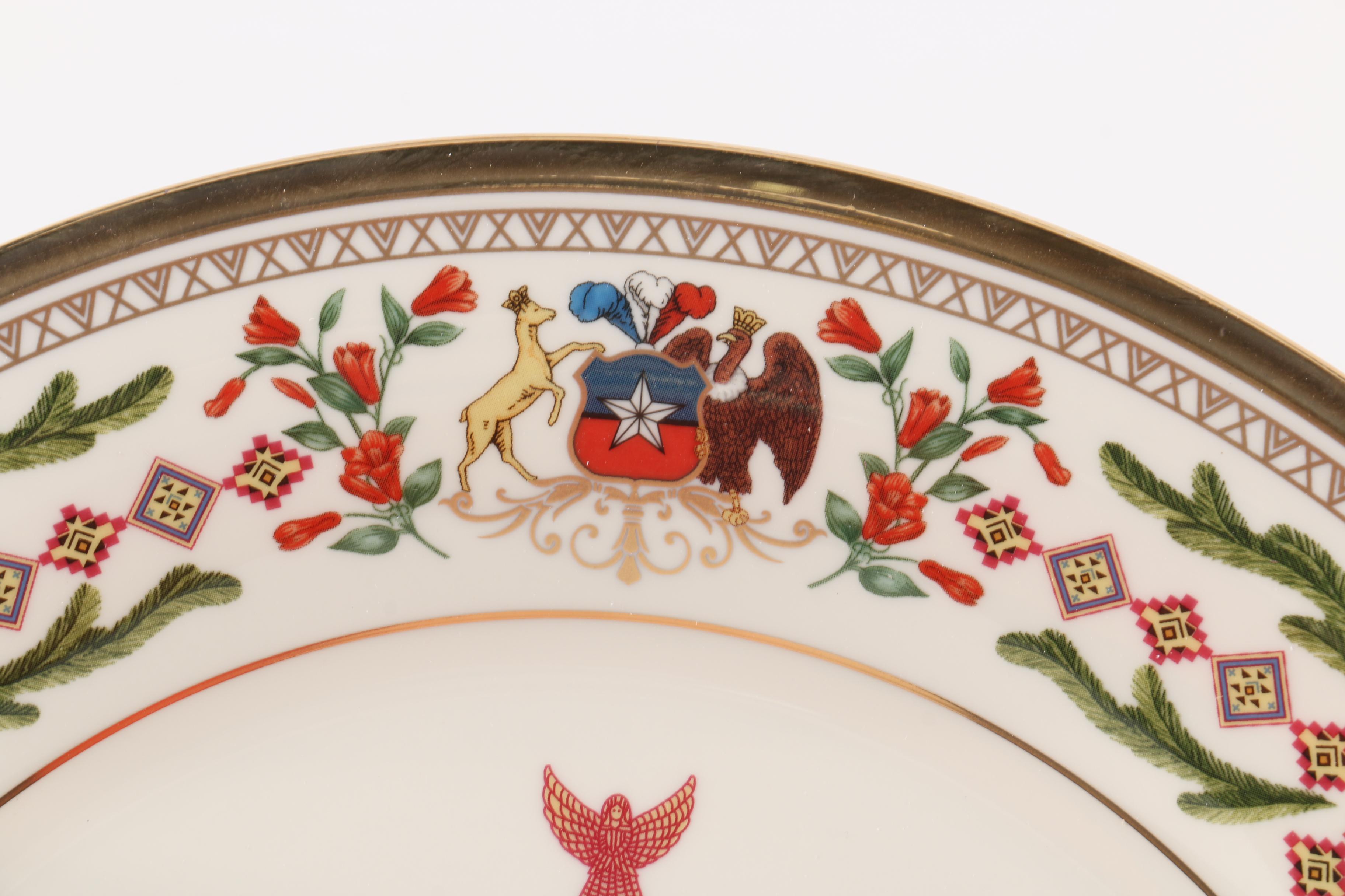 Limited Edition Lenox "Christmas Trees Around The World" Decorative Plates