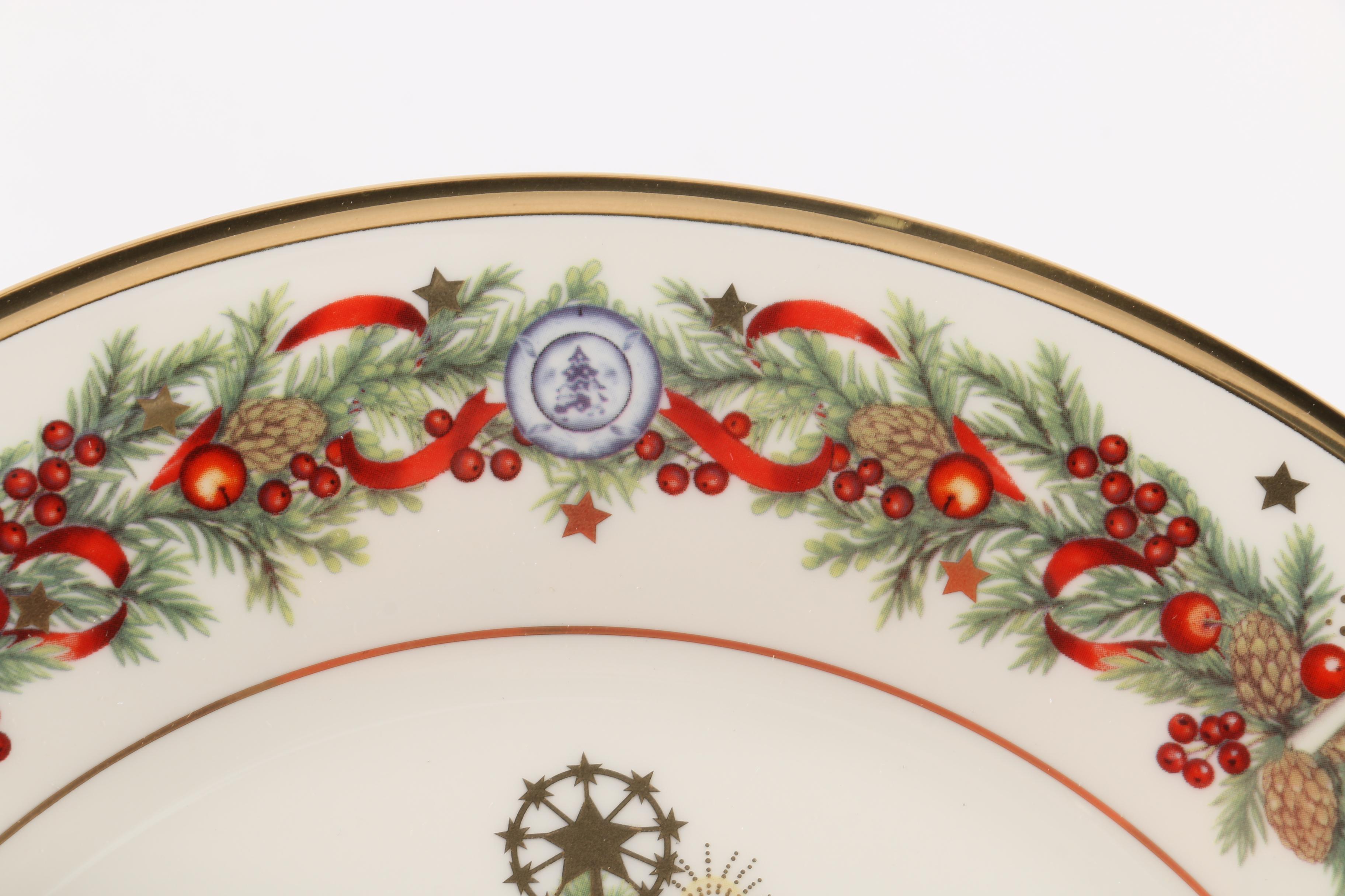 Limited Edition Lenox "Christmas Trees Around The World" Decorative Plates