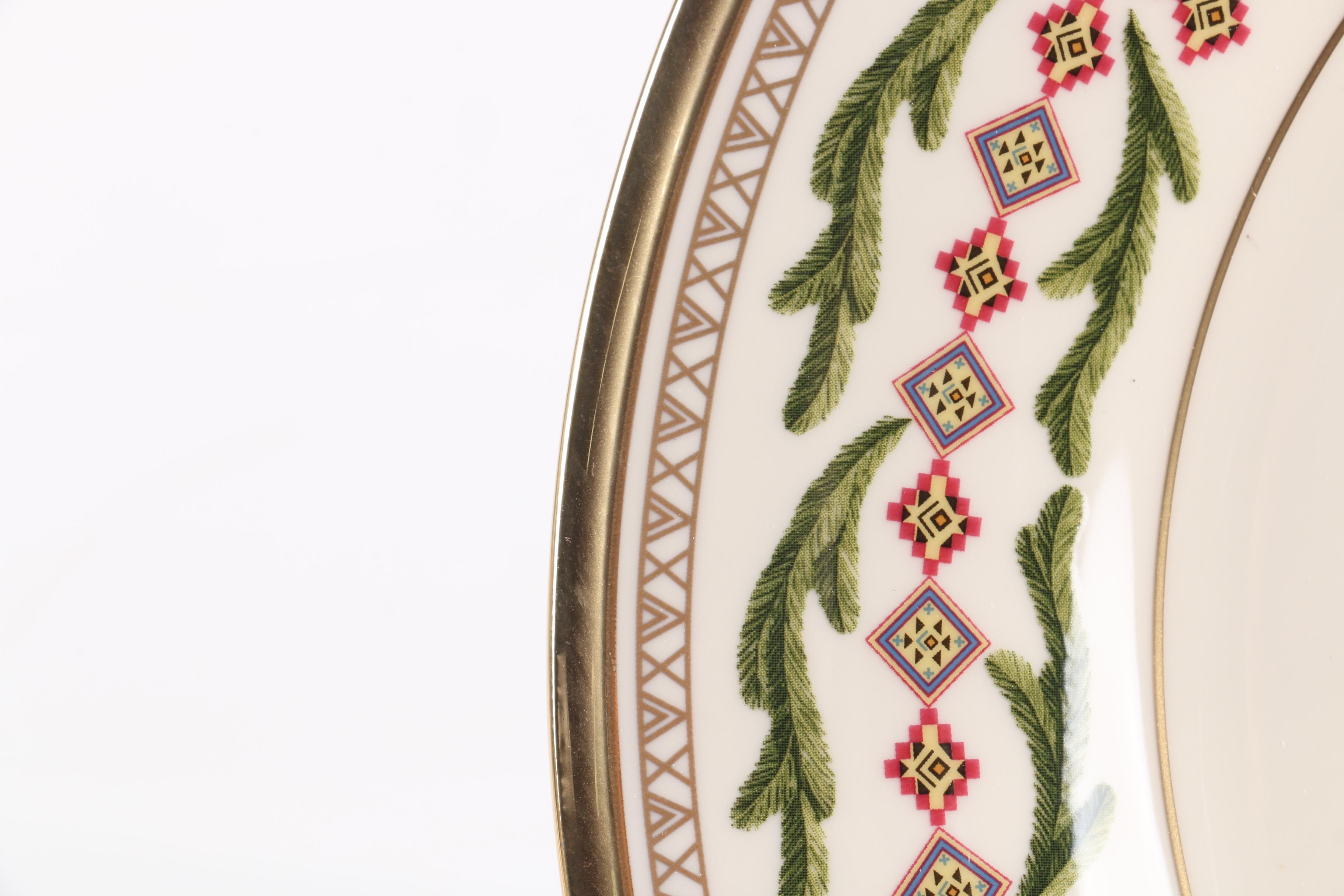 Limited Edition Lenox "Christmas Trees Around The World" Decorative Plates