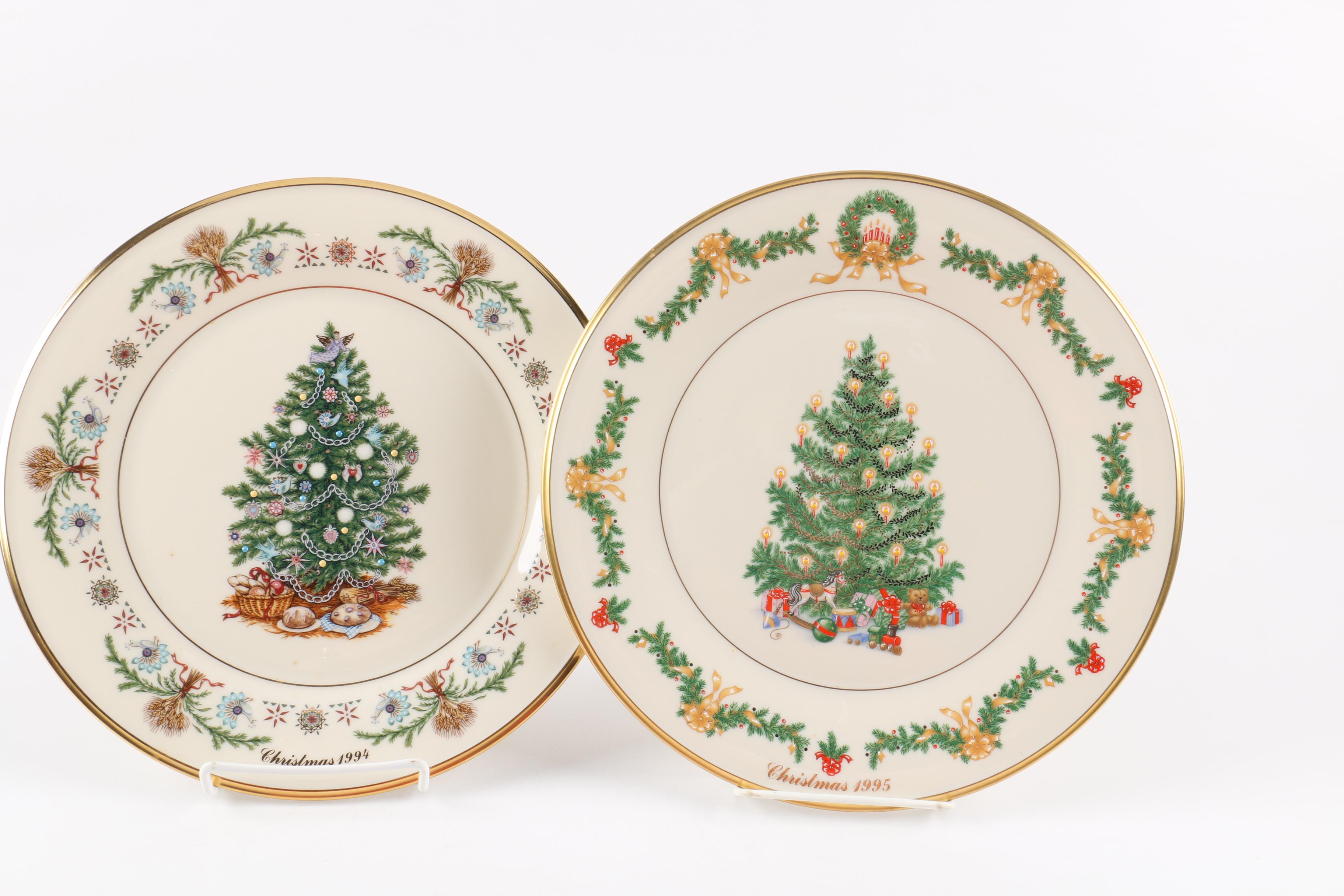 Limited Edition Lenox "Christmas Trees Around The World" Decorative Plates