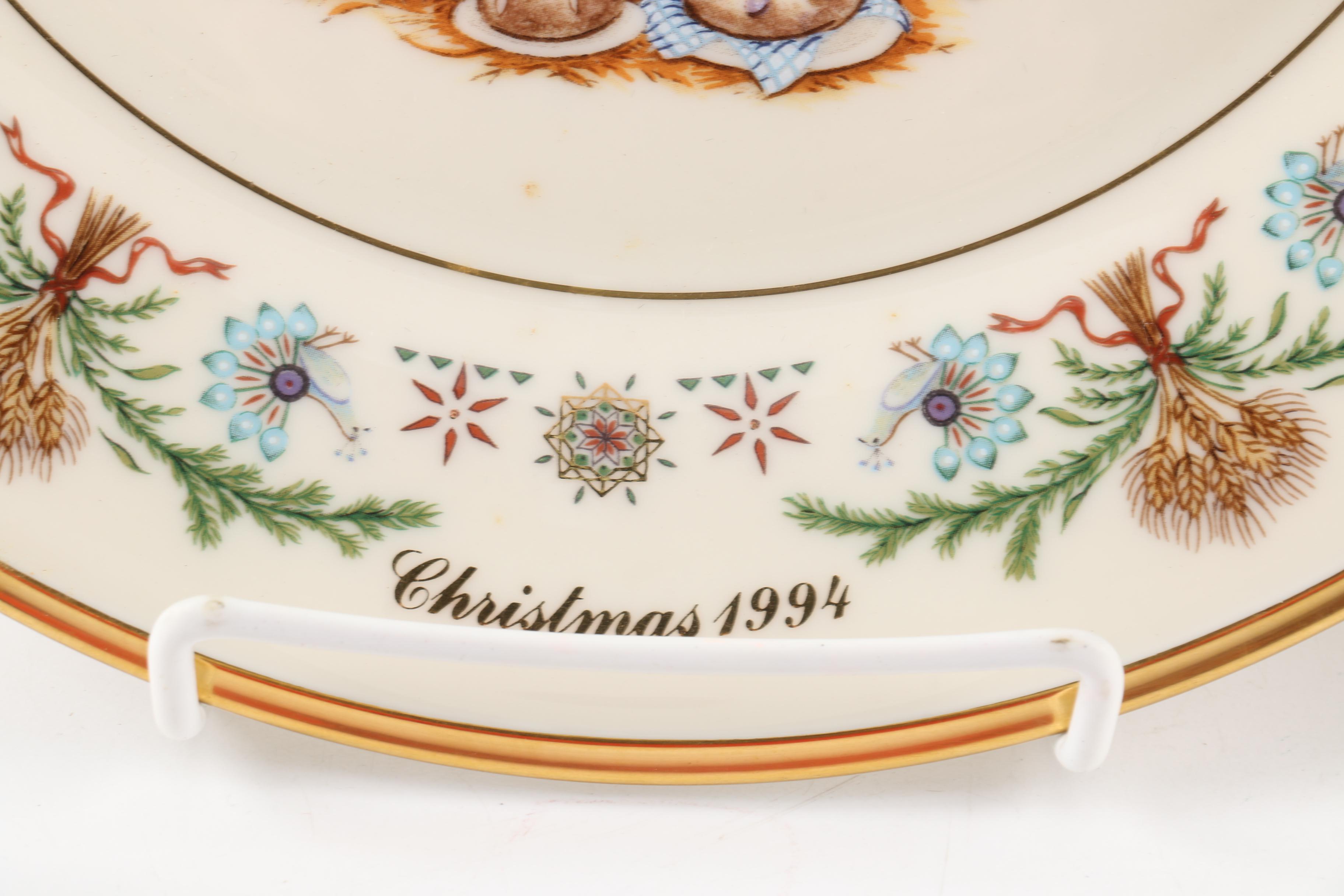 Limited Edition Lenox "Christmas Trees Around The World" Decorative Plates