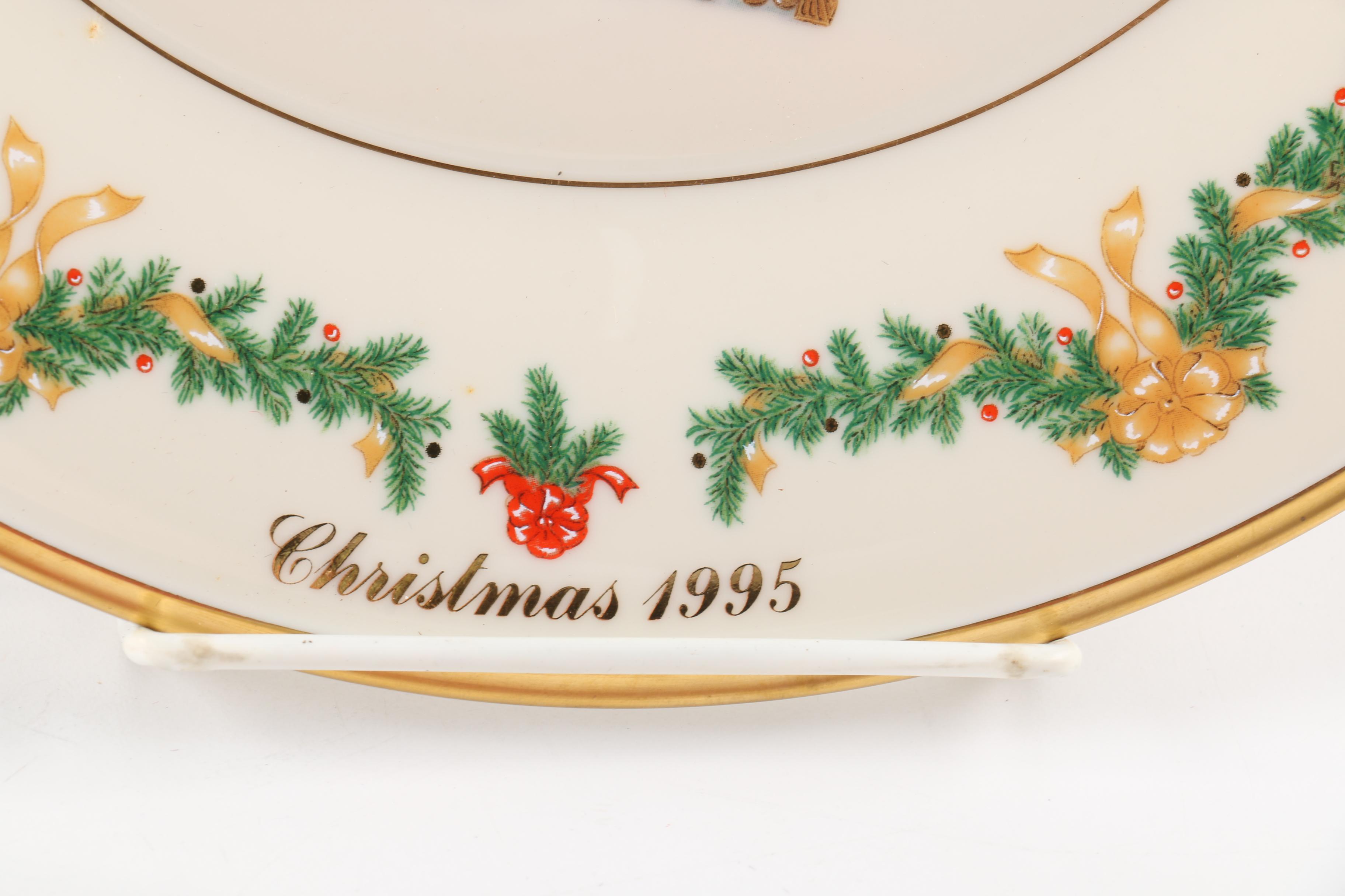 Limited Edition Lenox "Christmas Trees Around The World" Decorative Plates