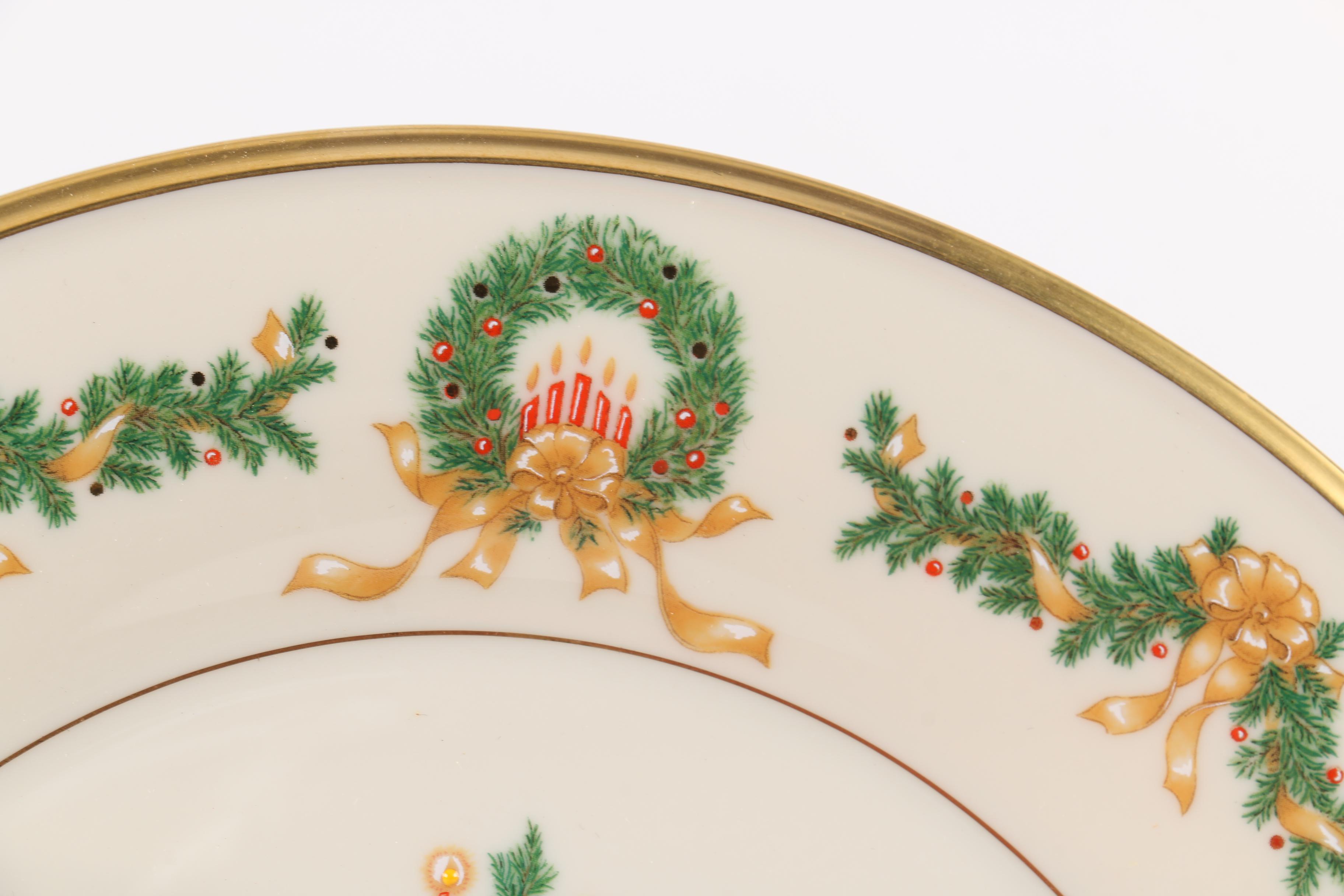 Limited Edition Lenox "Christmas Trees Around The World" Decorative Plates
