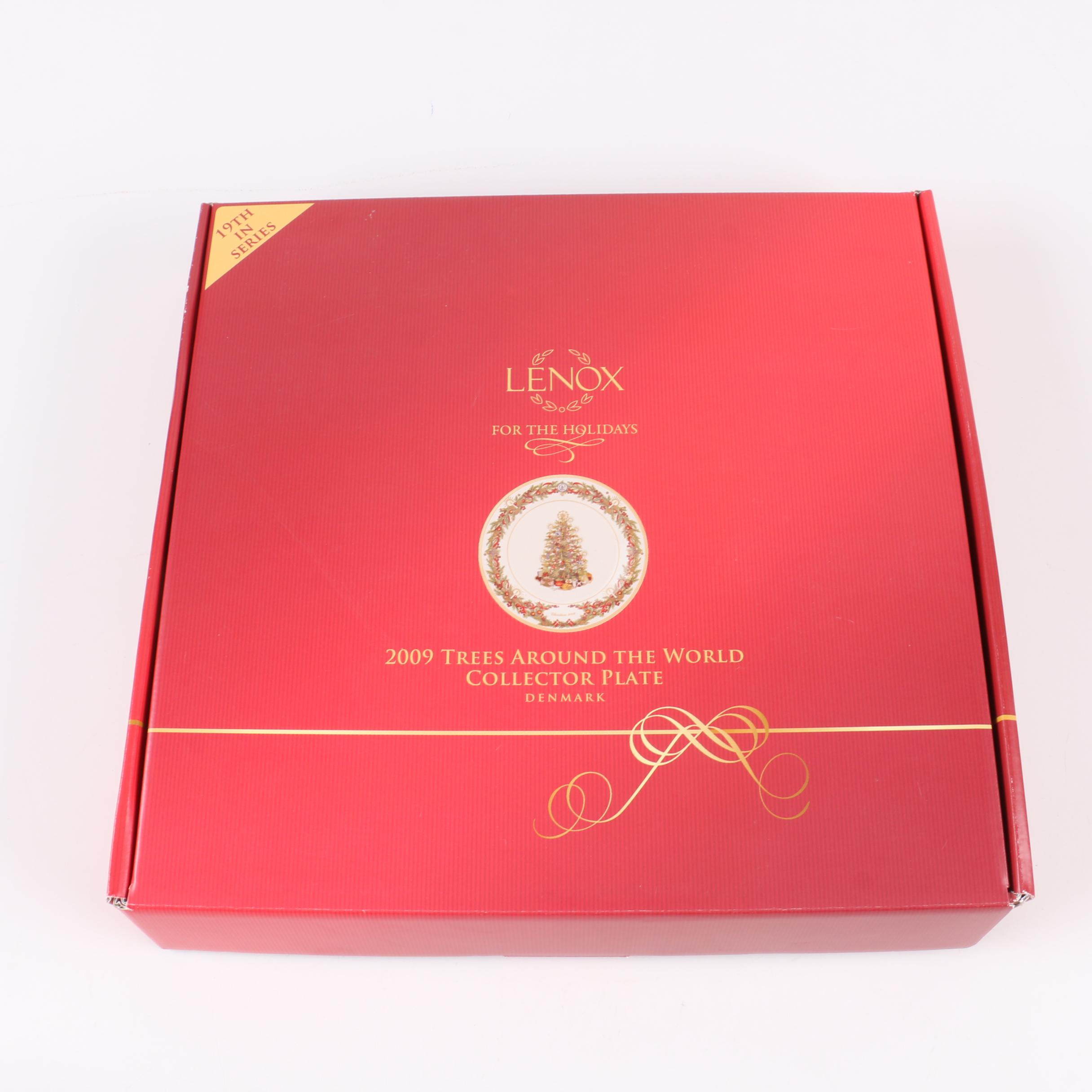 Limited Edition Lenox "Christmas Trees Around The World" Decorative Plates