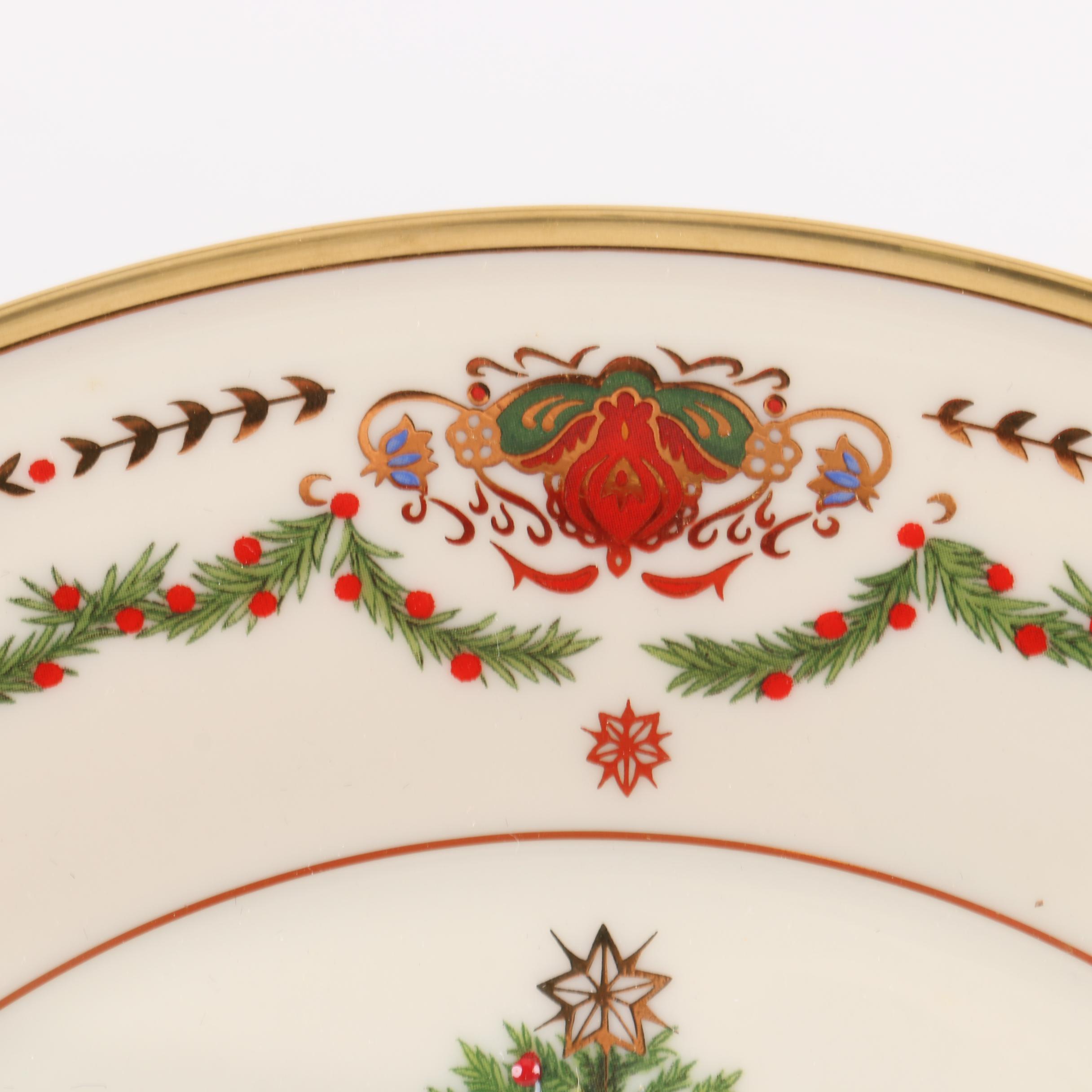 Limited Edition Lenox "Christmas Trees Around The World" Decorative Plates