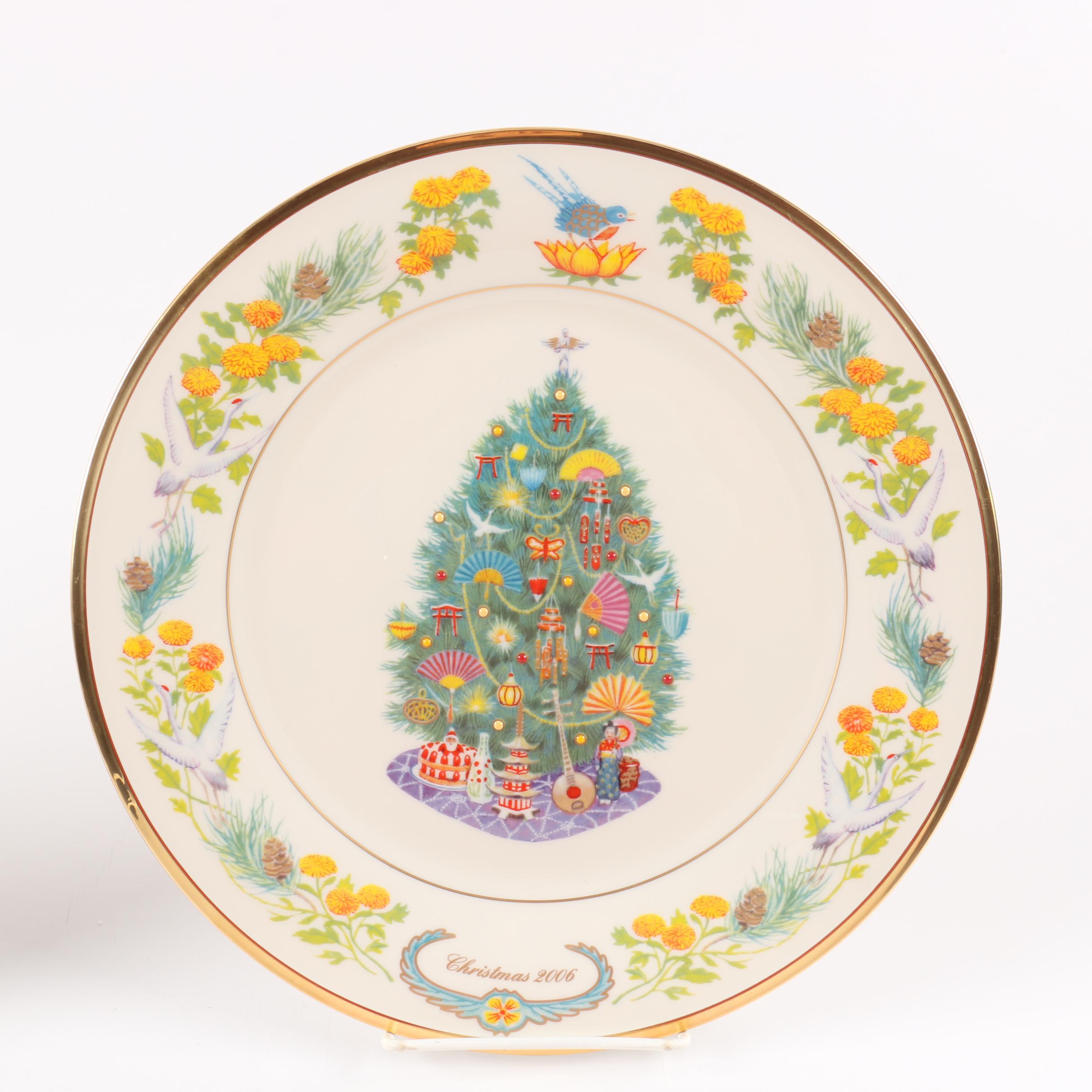 Limited Edition Lenox "Christmas Trees Around The World" Decorative Plates