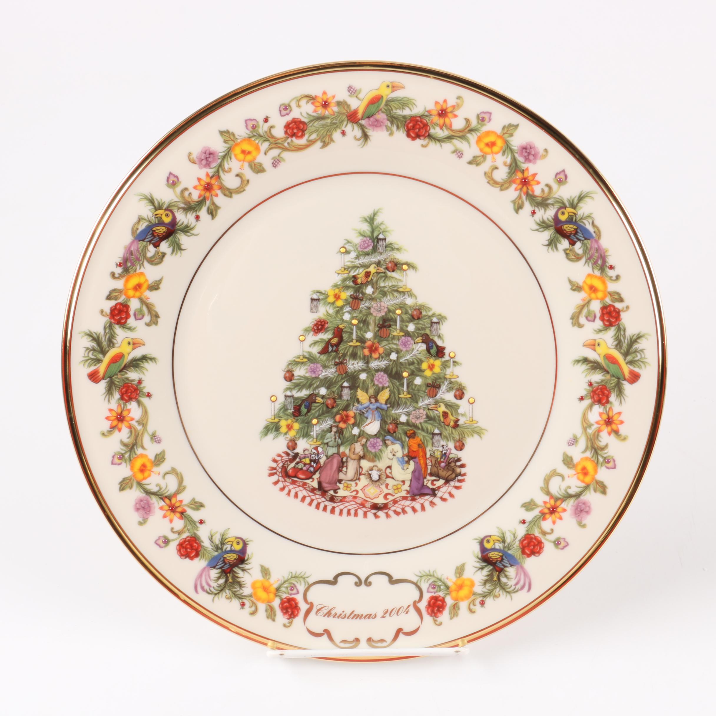 Limited Edition Lenox "Christmas Trees Around The World" Decorative Plates