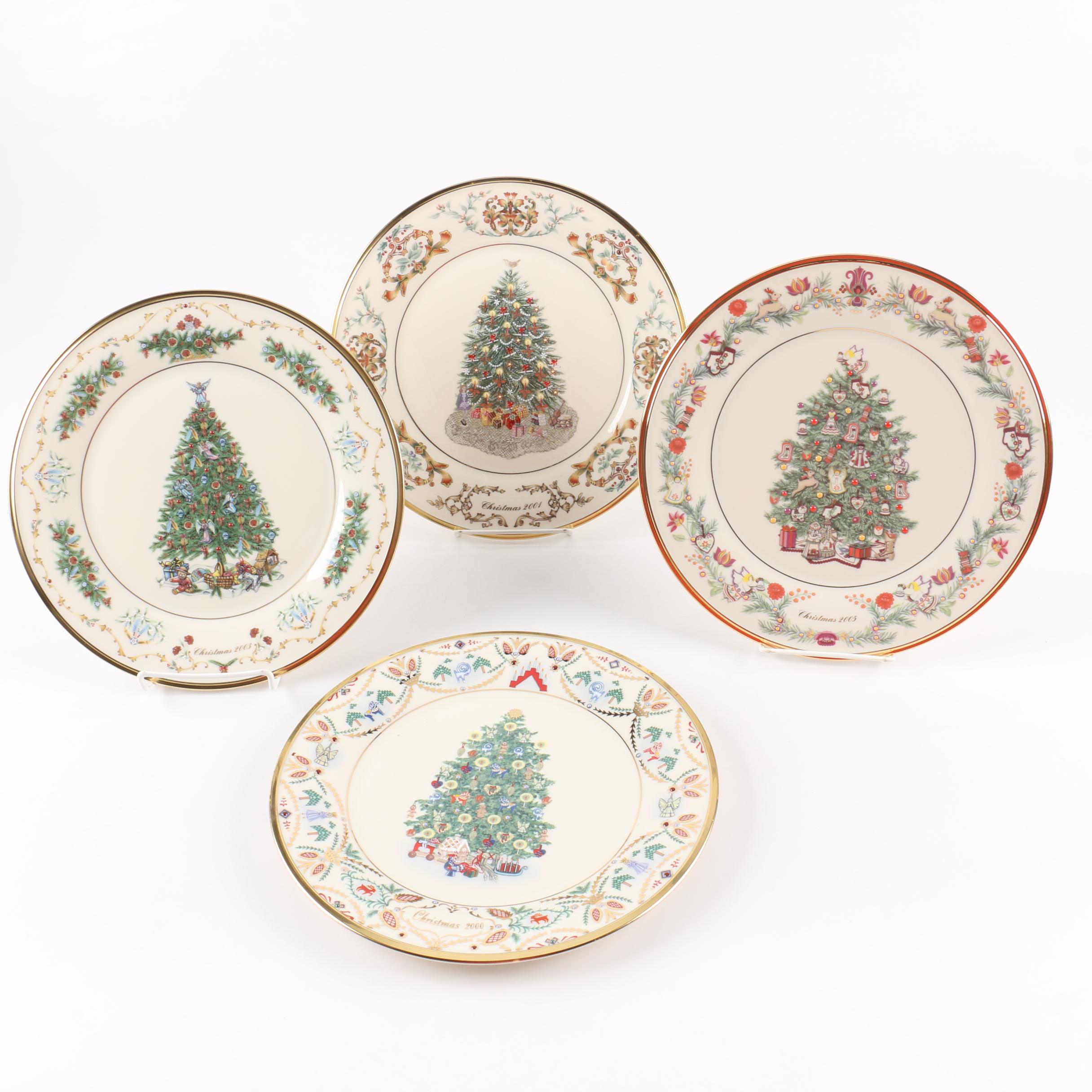 Limited Edition Lenox "Christmas Trees Around The World" Decorative Plates