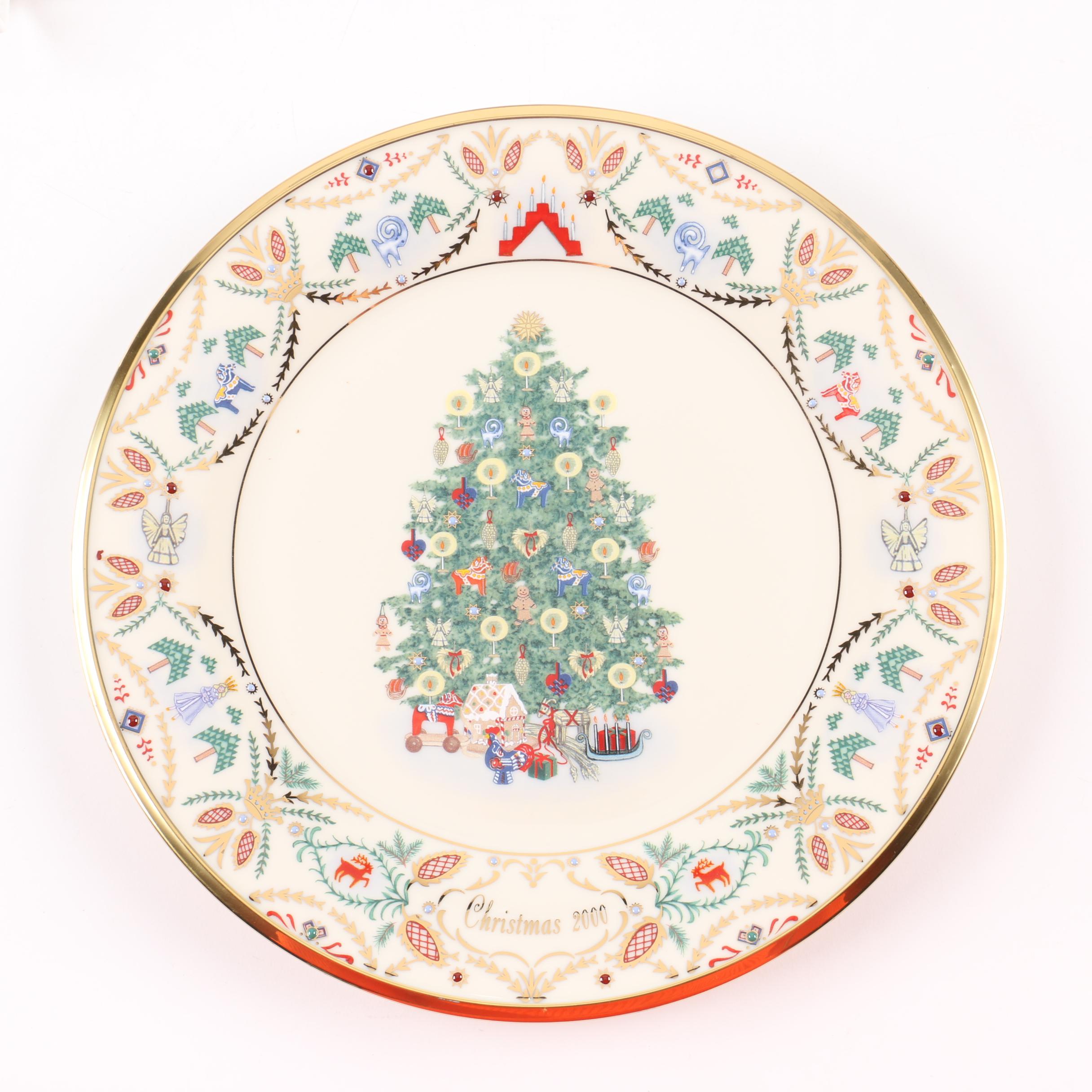 Limited Edition Lenox "Christmas Trees Around The World" Decorative Plates