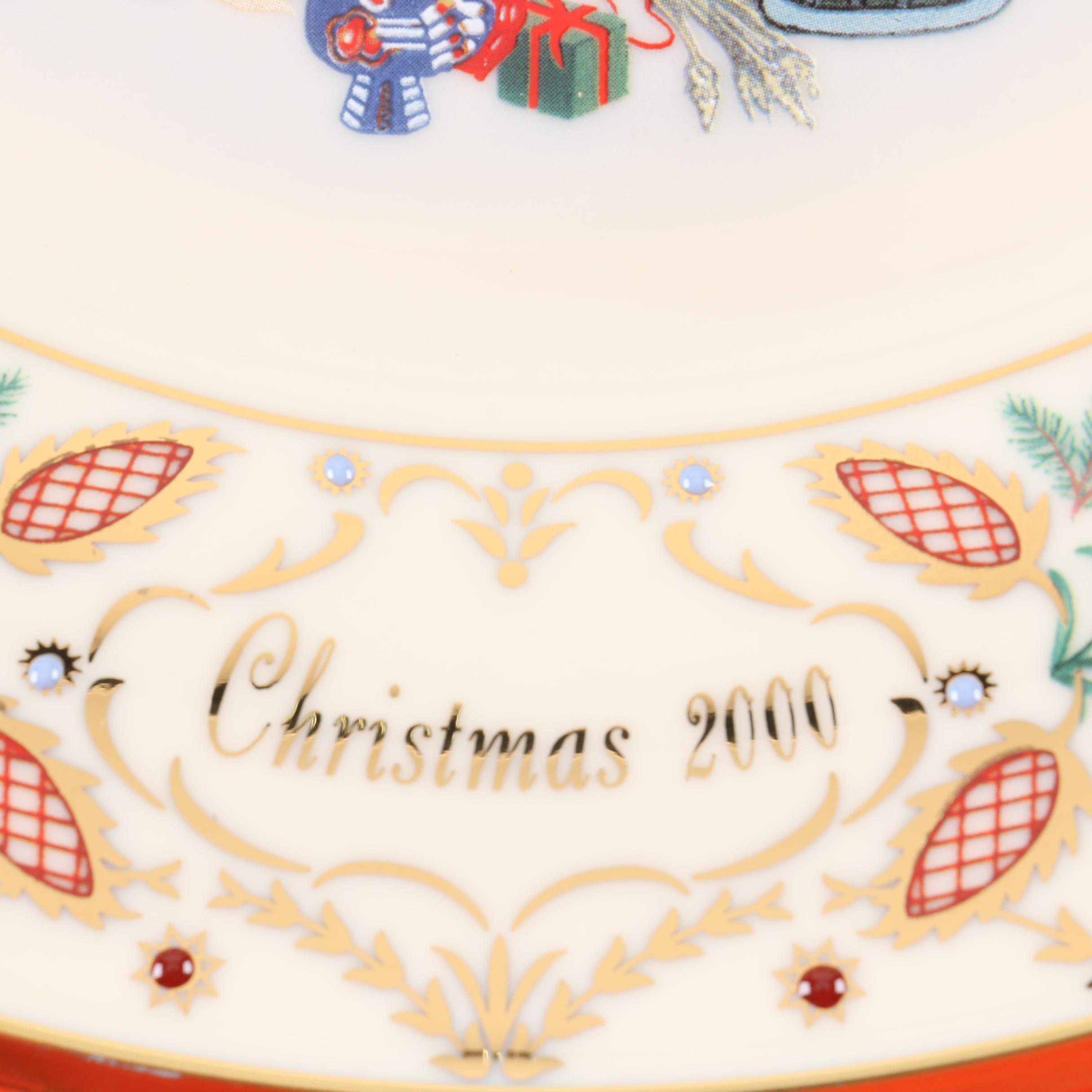 Limited Edition Lenox "Christmas Trees Around The World" Decorative Plates