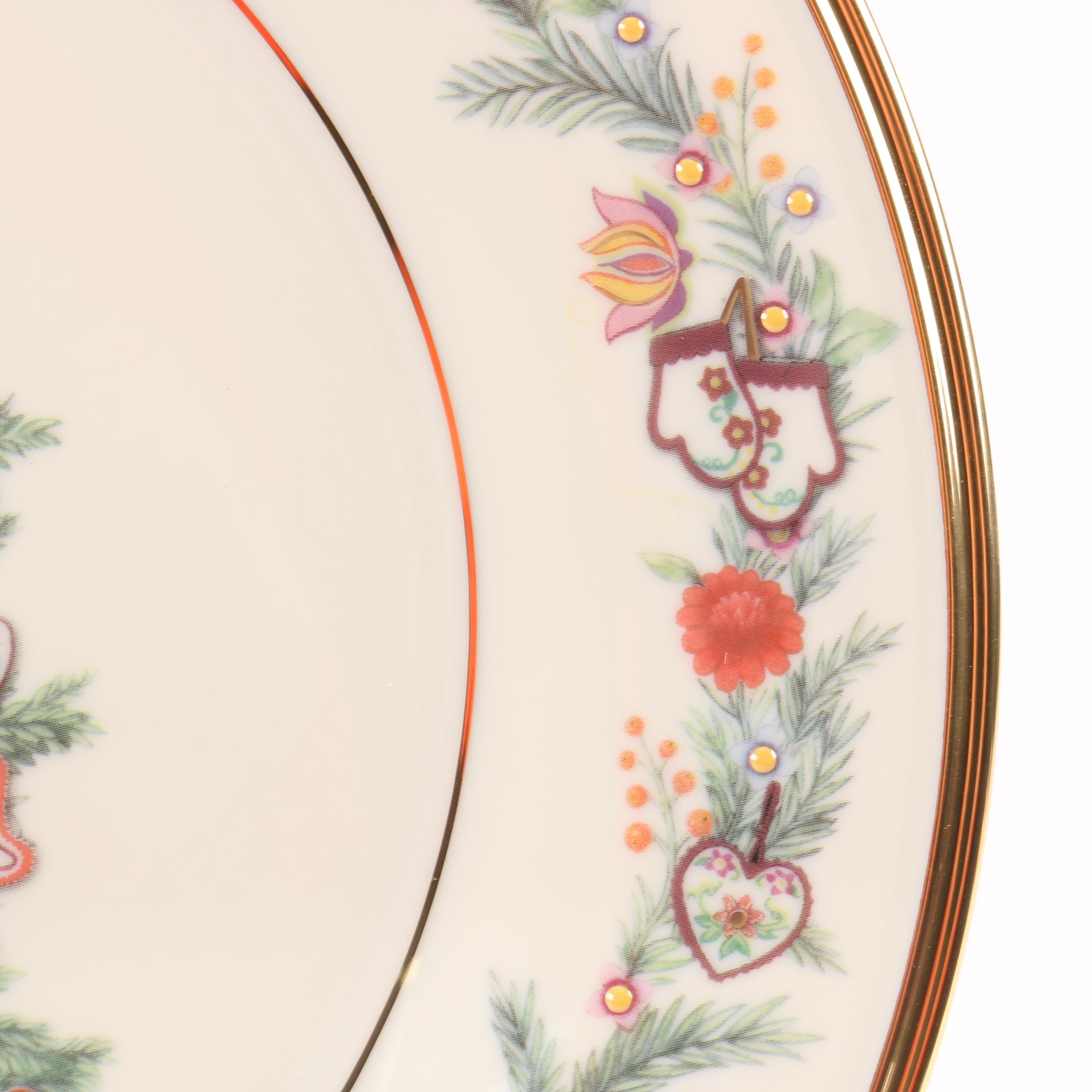 Limited Edition Lenox "Christmas Trees Around The World" Decorative Plates