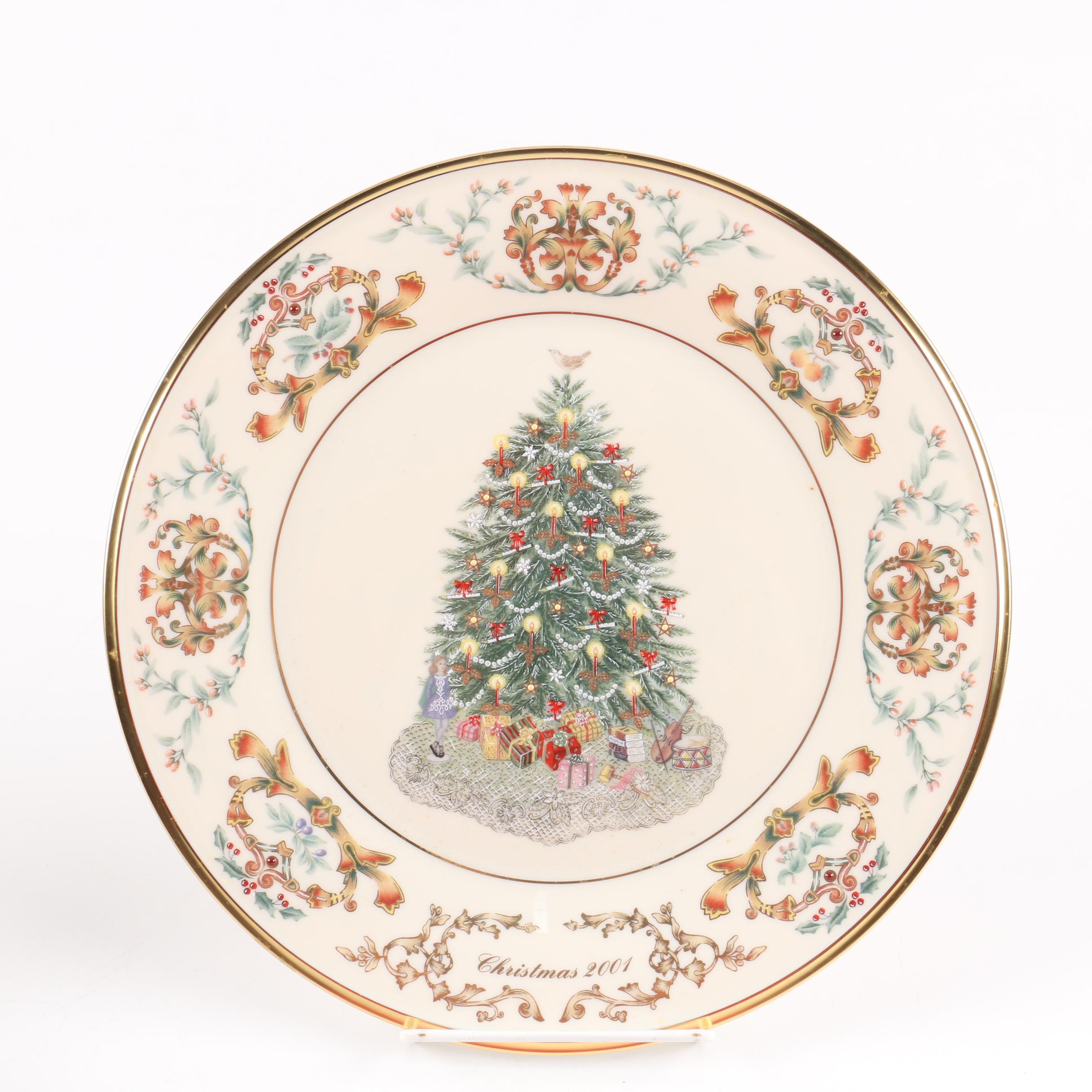 Limited Edition Lenox "Christmas Trees Around The World" Decorative Plates