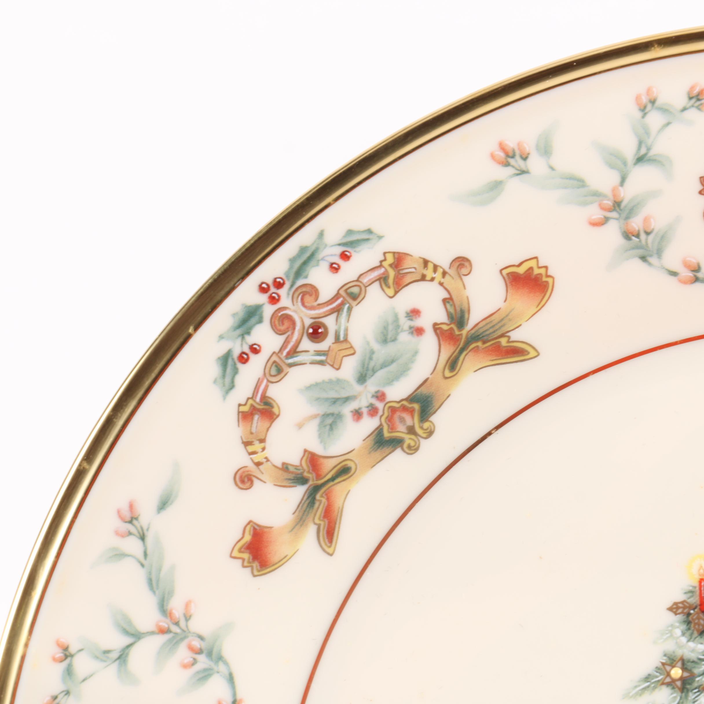 Limited Edition Lenox "Christmas Trees Around The World" Decorative Plates