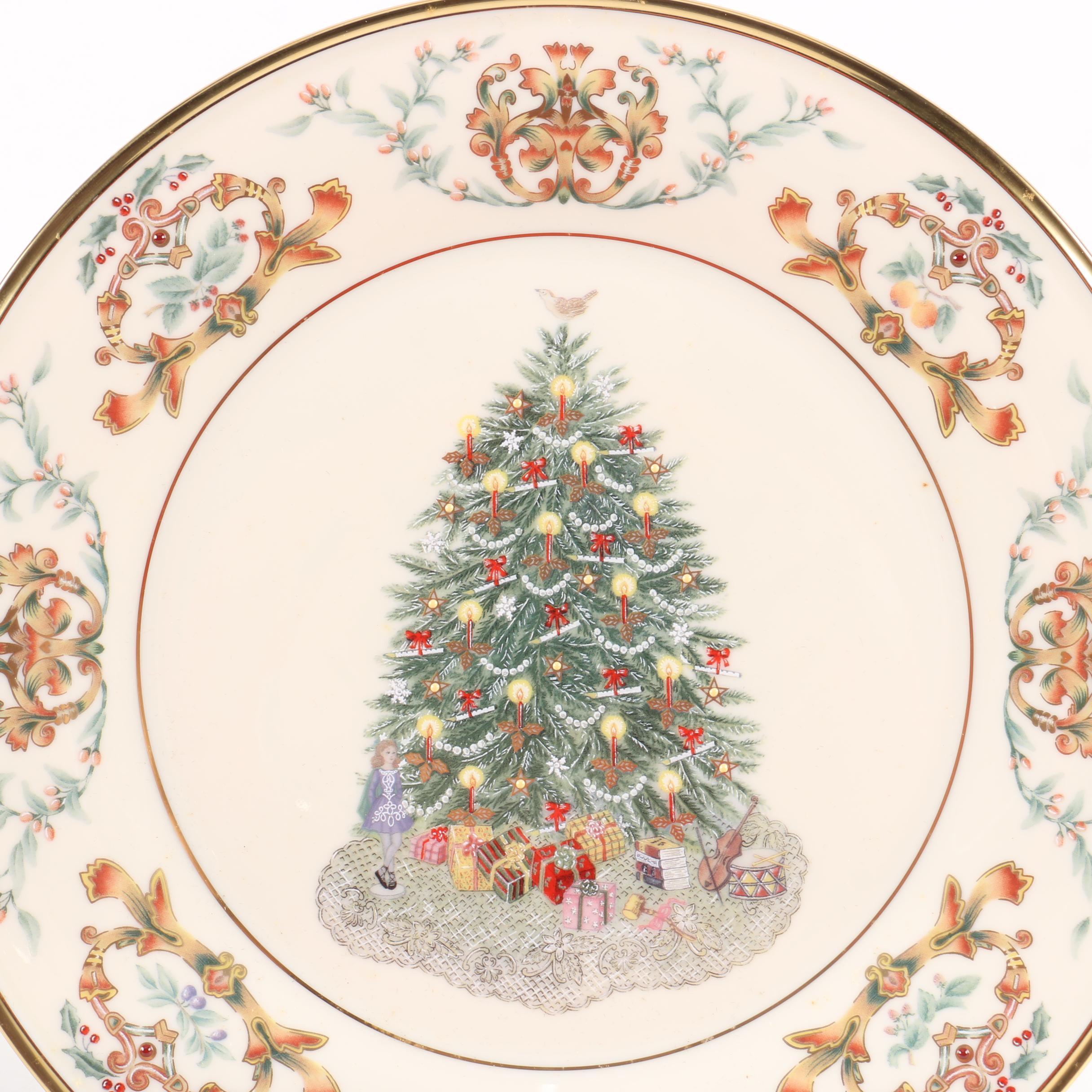 Limited Edition Lenox "Christmas Trees Around The World" Decorative Plates