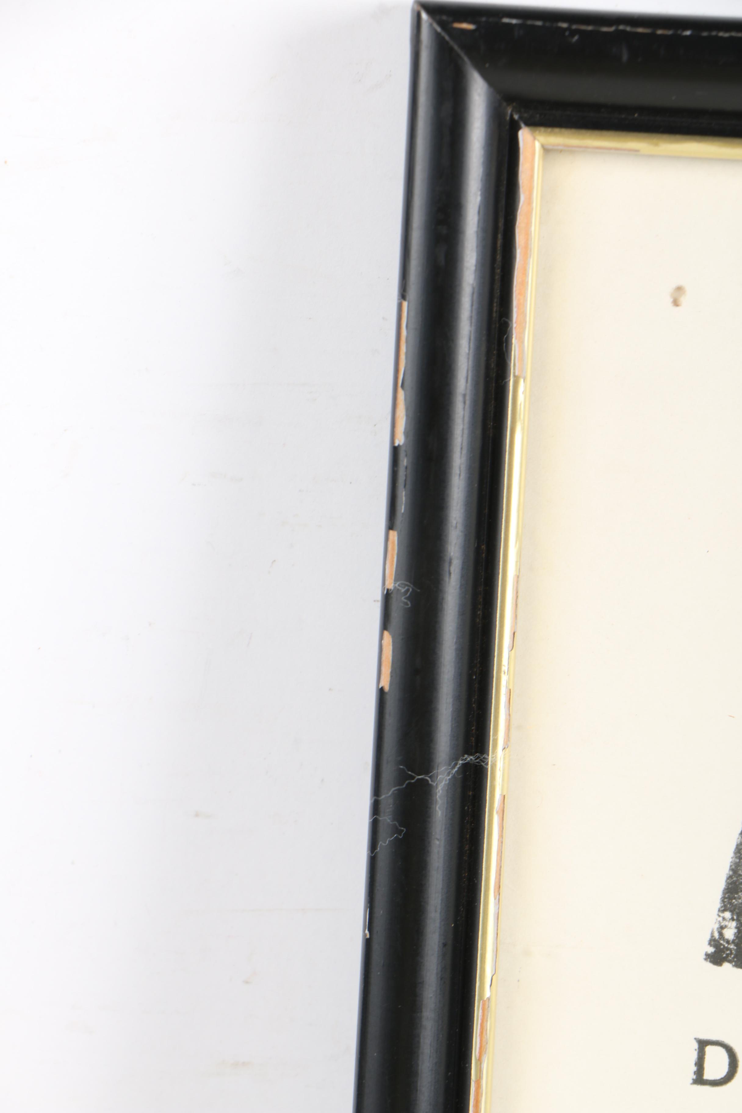 Hosford Brackett Estate Auction Poster, C. 1976