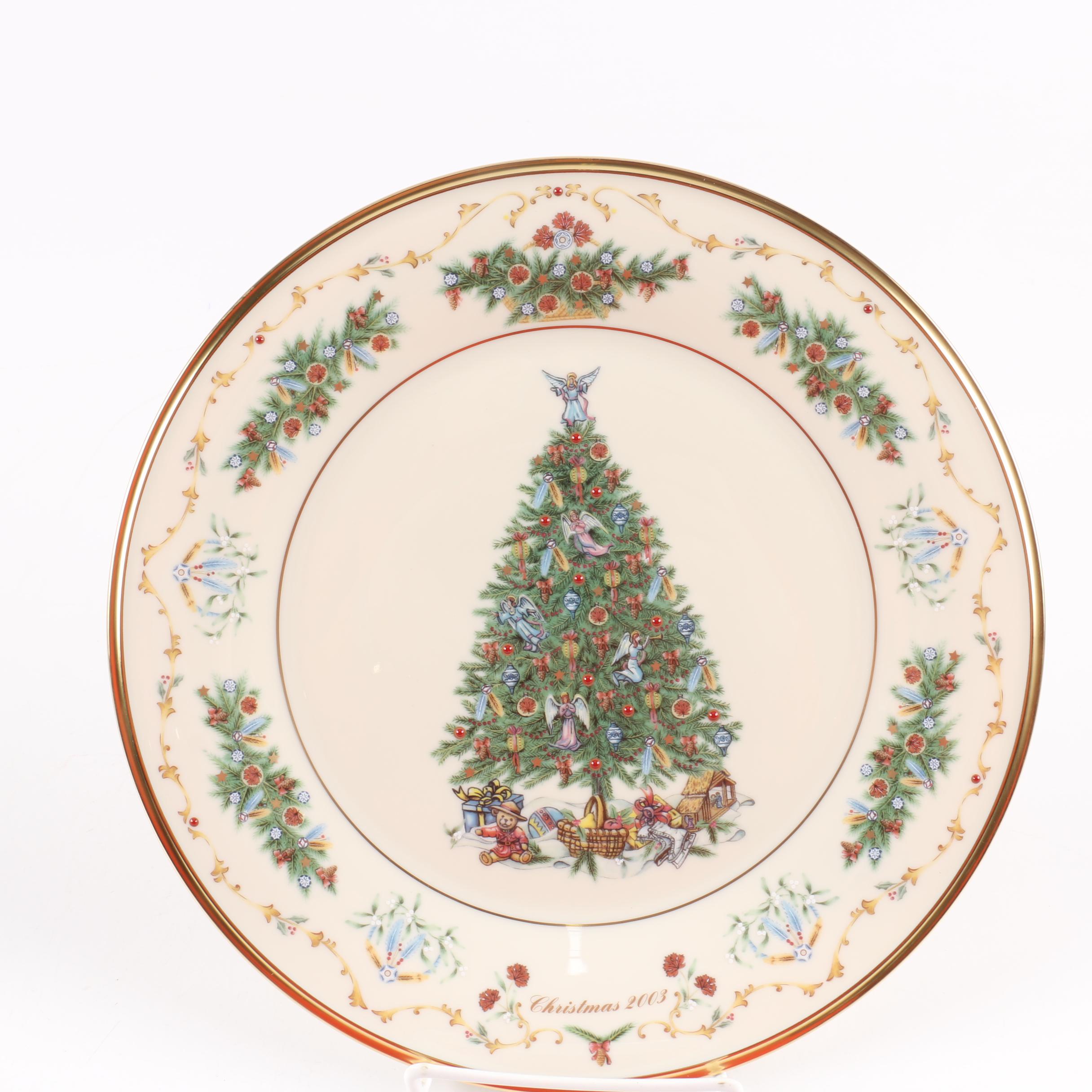 Limited Edition Lenox "Christmas Trees Around The World" Decorative Plates