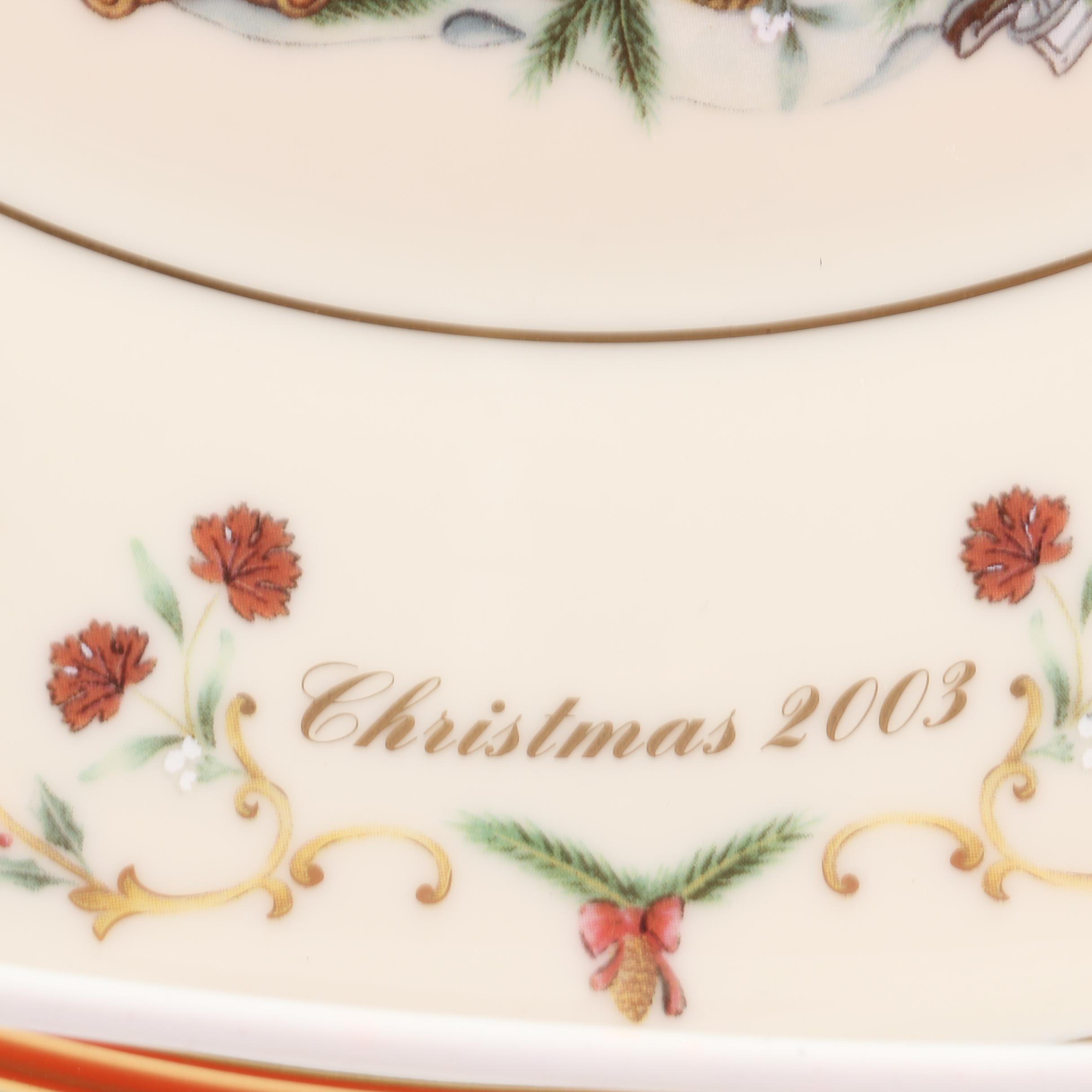 Limited Edition Lenox "Christmas Trees Around The World" Decorative Plates