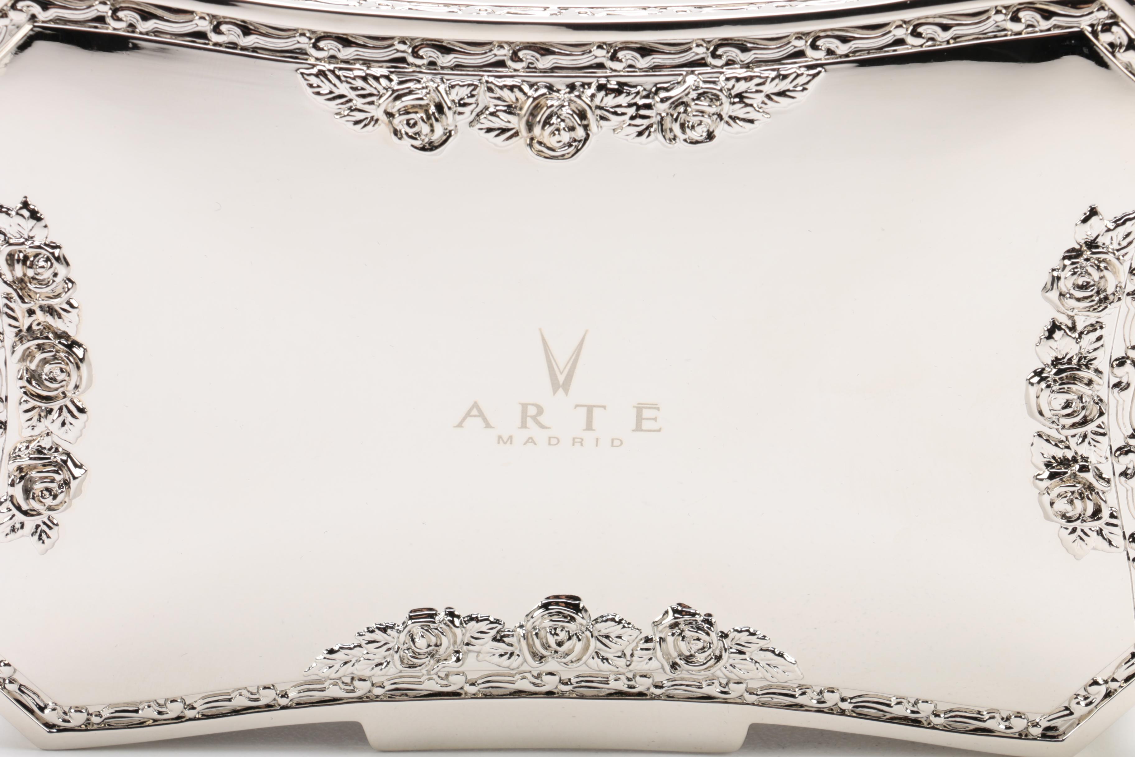Arte Madrid Silver Plate Jewelry Box