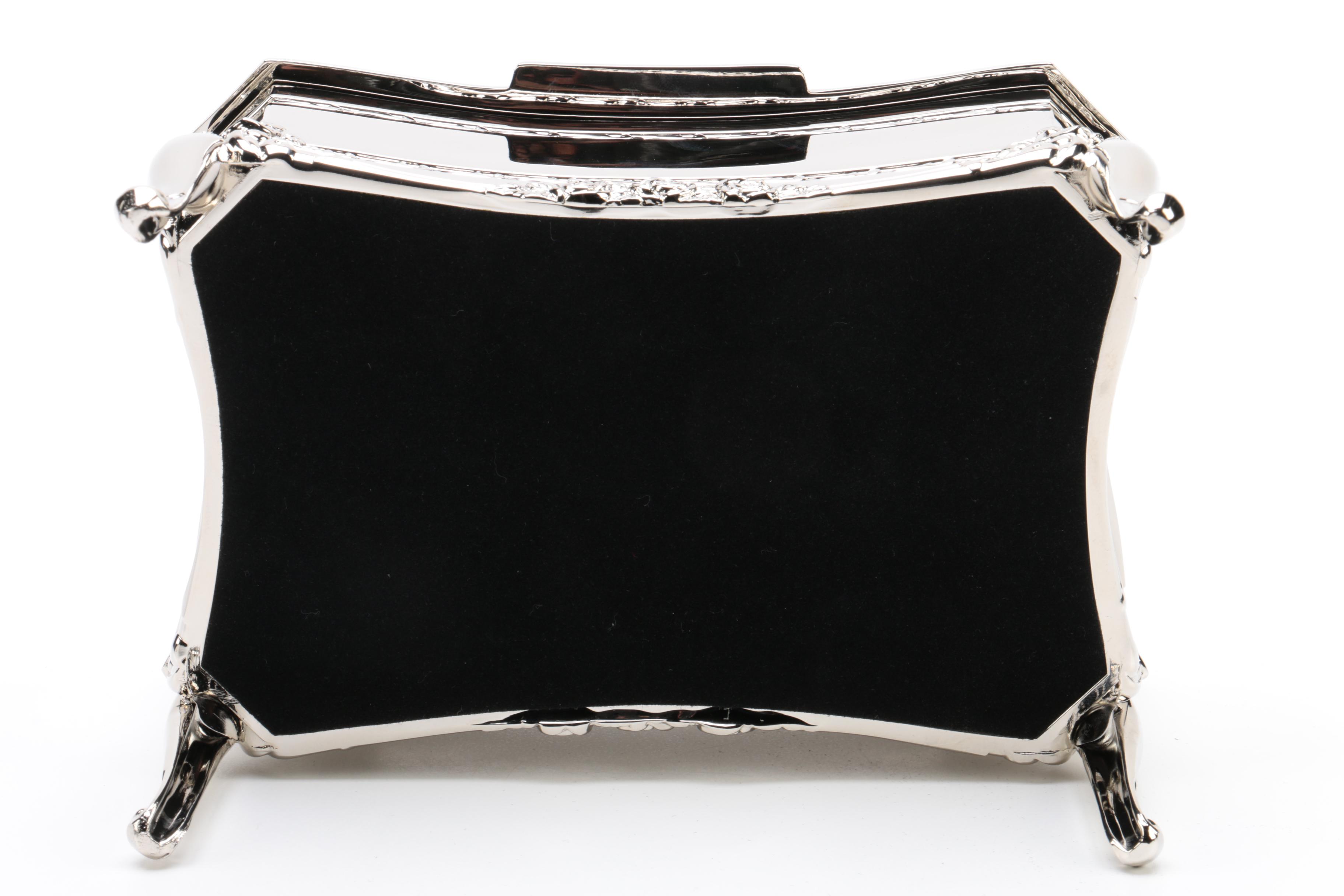 Arte Madrid Silver Plate Jewelry Box