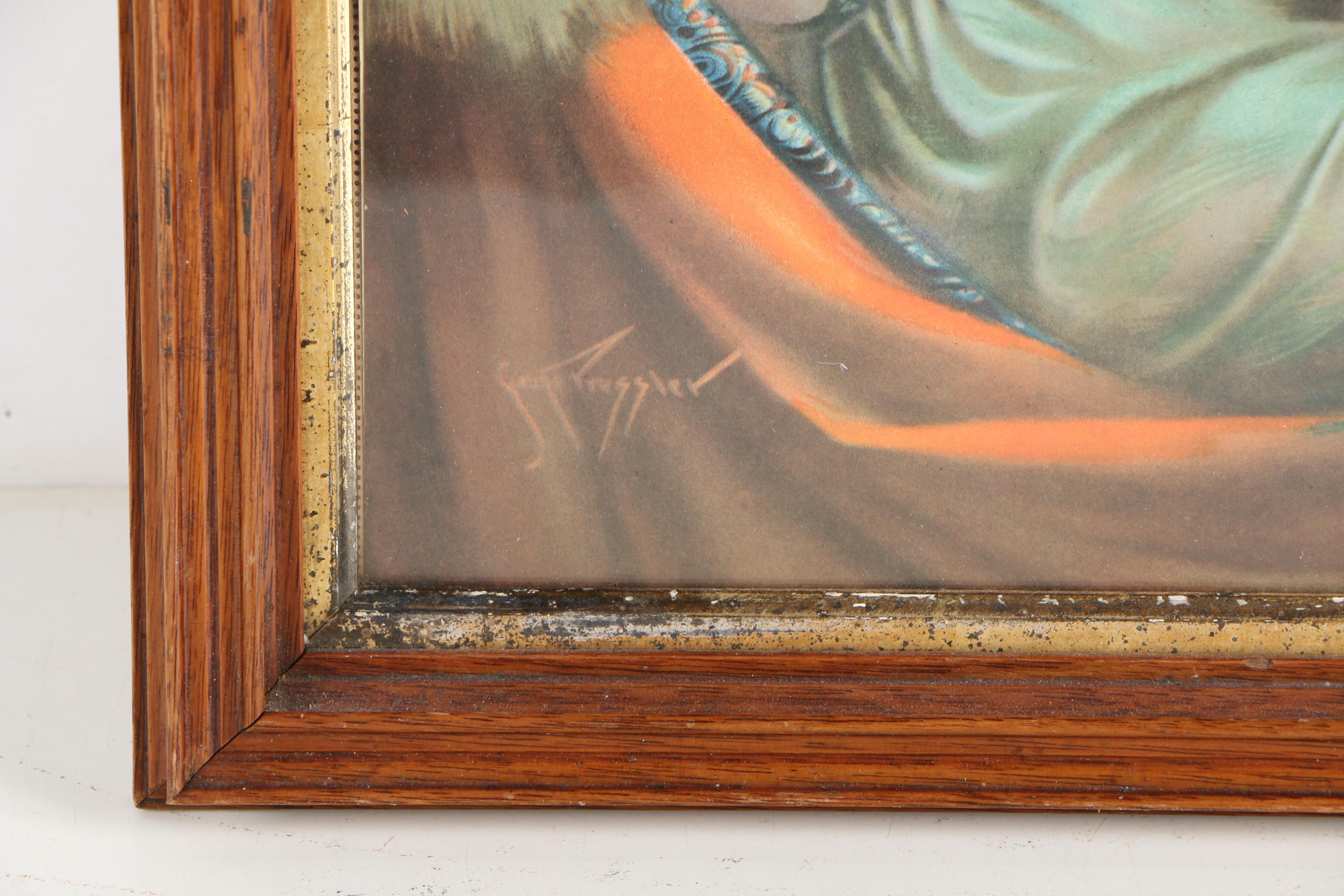 Offset Lithograph After Gene Pressler's Illustration of a Man and Woman