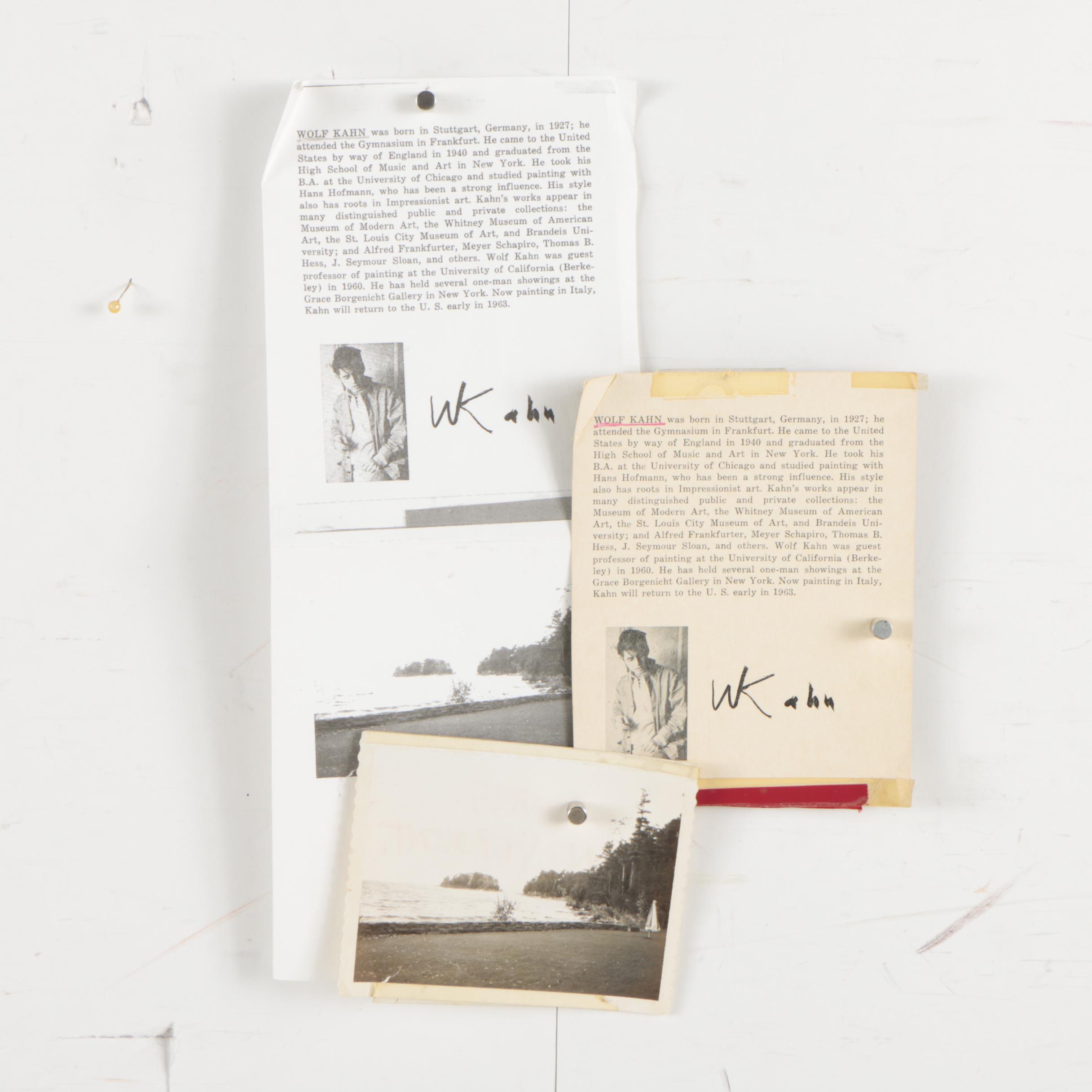 Wolf Kahn Pastel Drawing "Untitled (Browns in Vermont)"