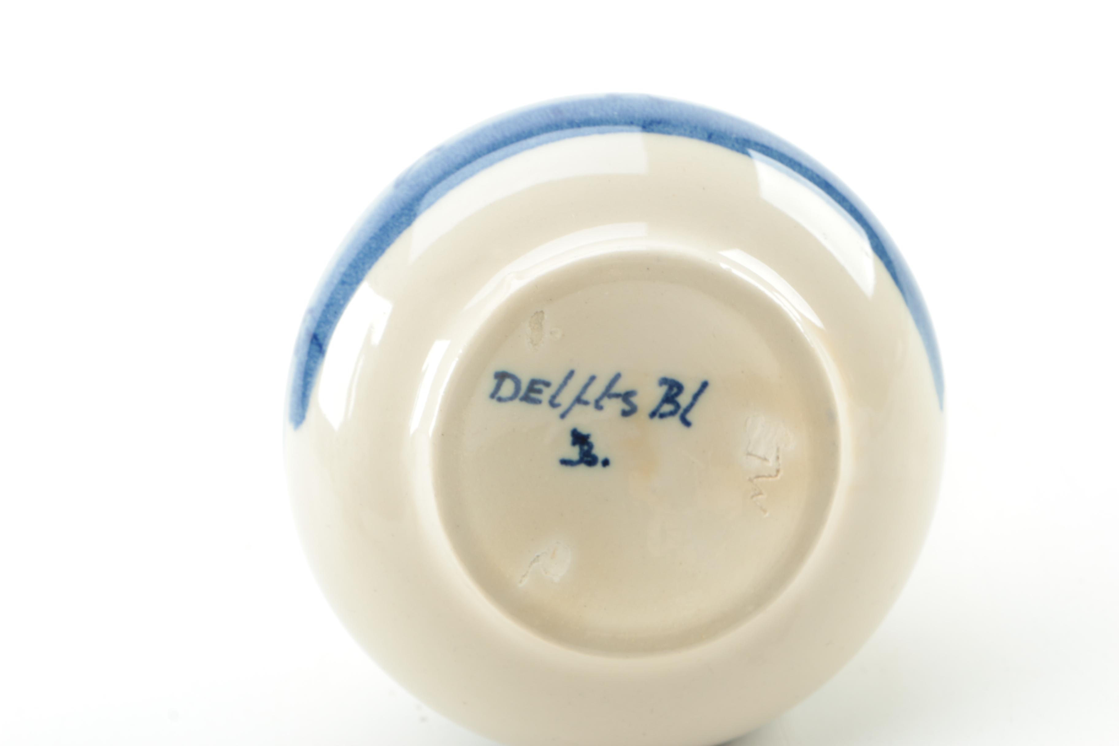 Delft Earthenware Jugs with Vintage Russian Collectible Plate