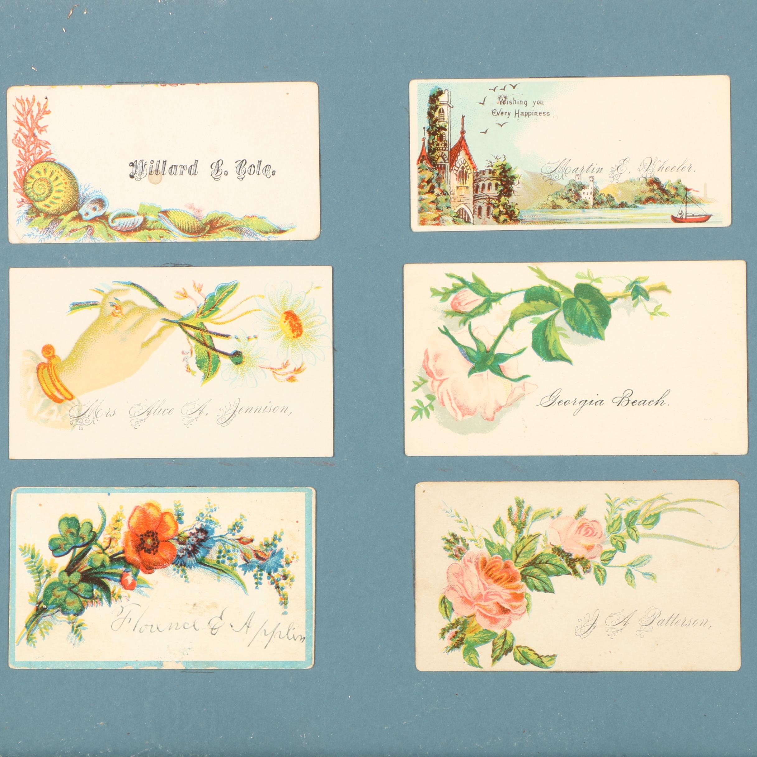 Chromolithograph Calling Cards