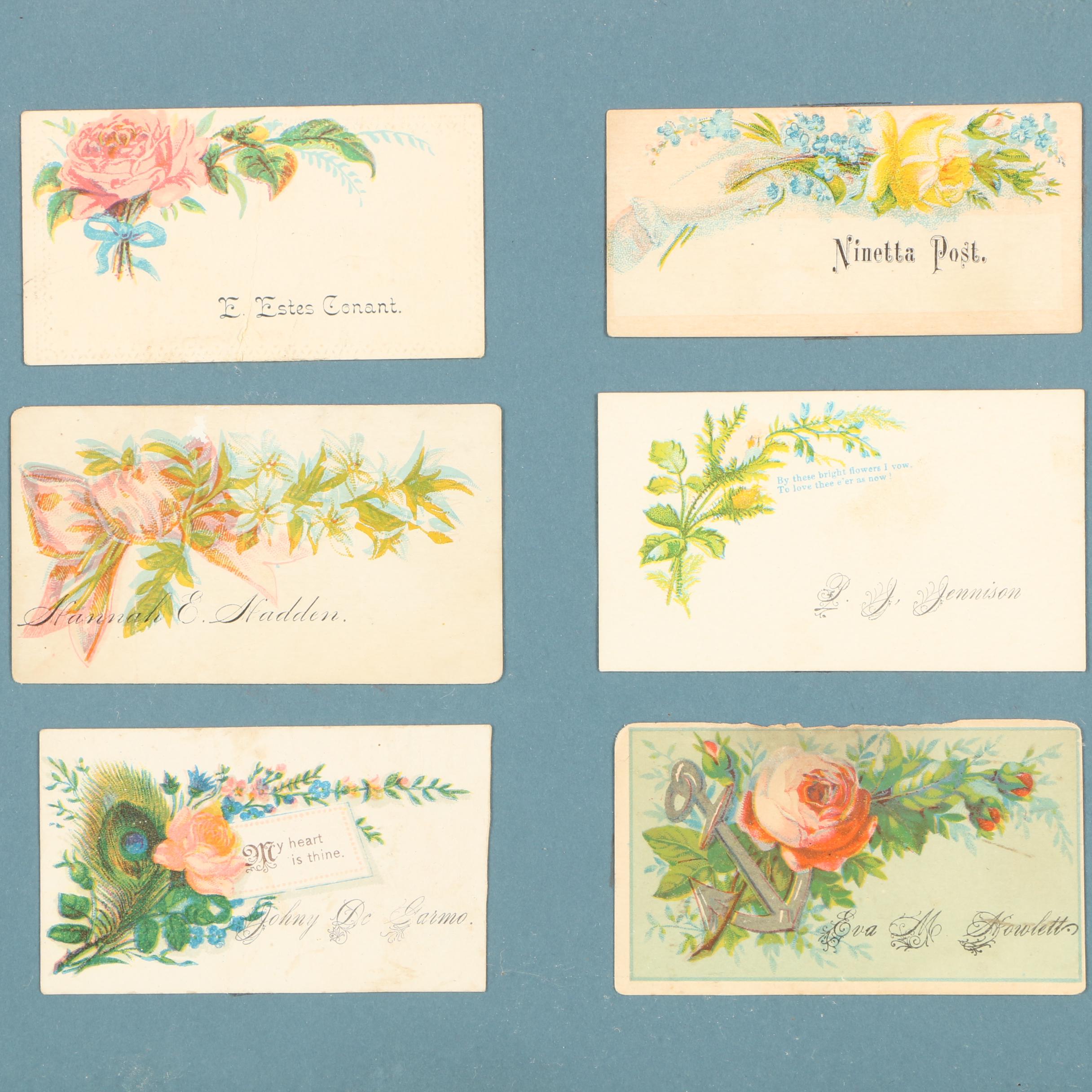 Chromolithograph Calling Cards