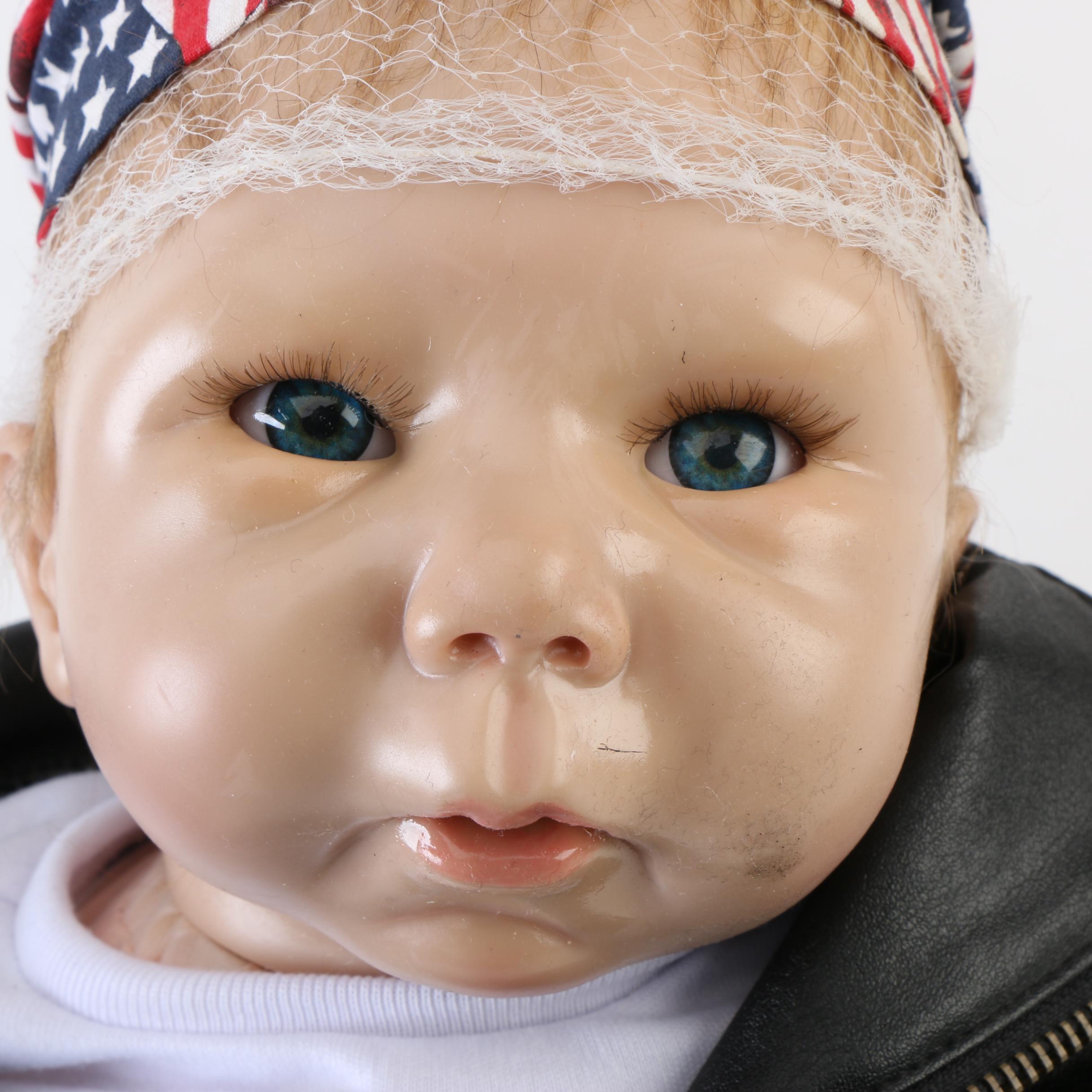 Ashton Drake "Joey, Born to Ride" Baby Doll by Tinneke