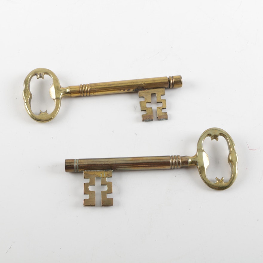 Pair of Brass Keys