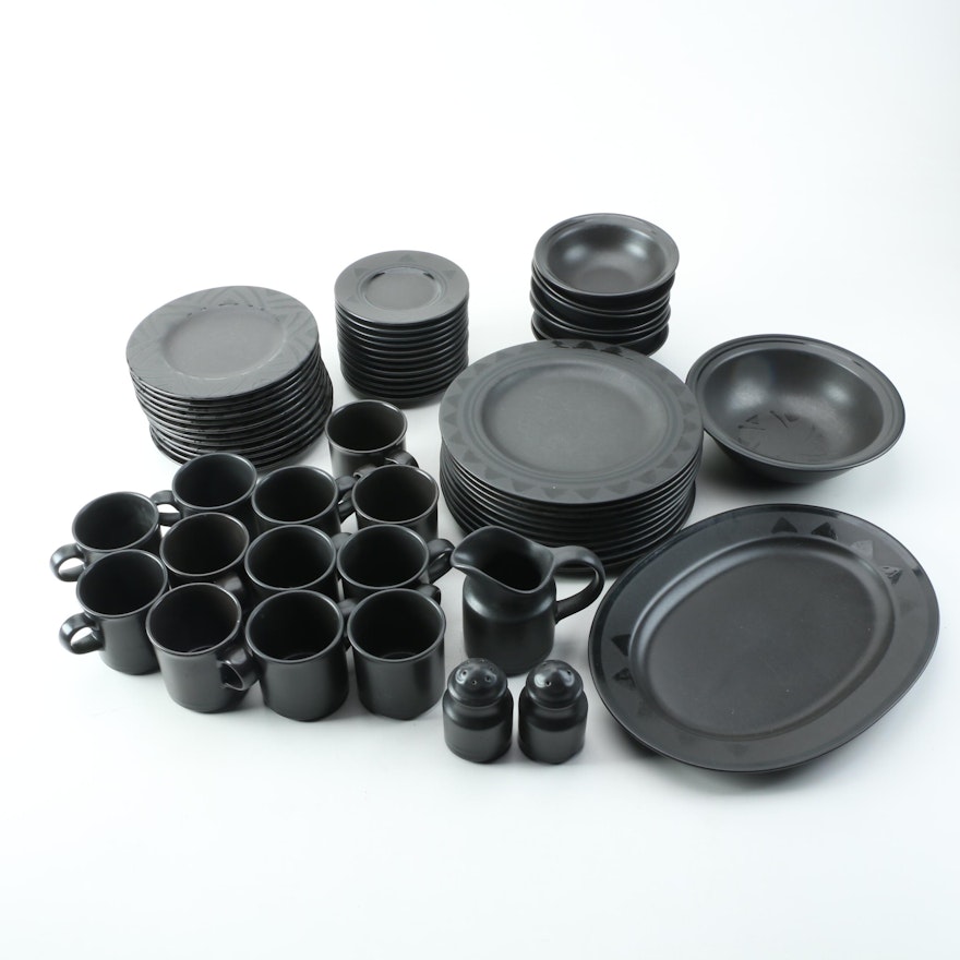 Pfaltzgraff Matte Black Ceramic  Tableware