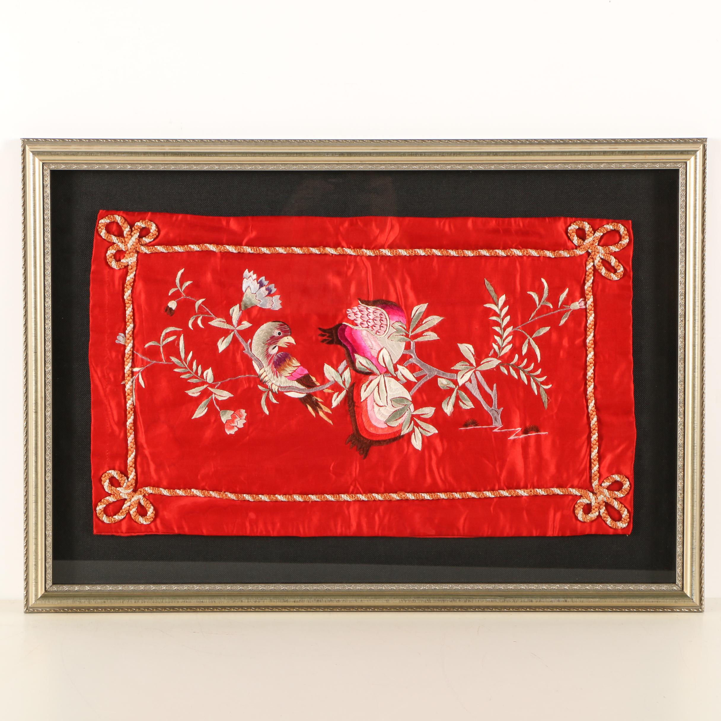 Chinese Silk Embroideries of Birds and Flowers