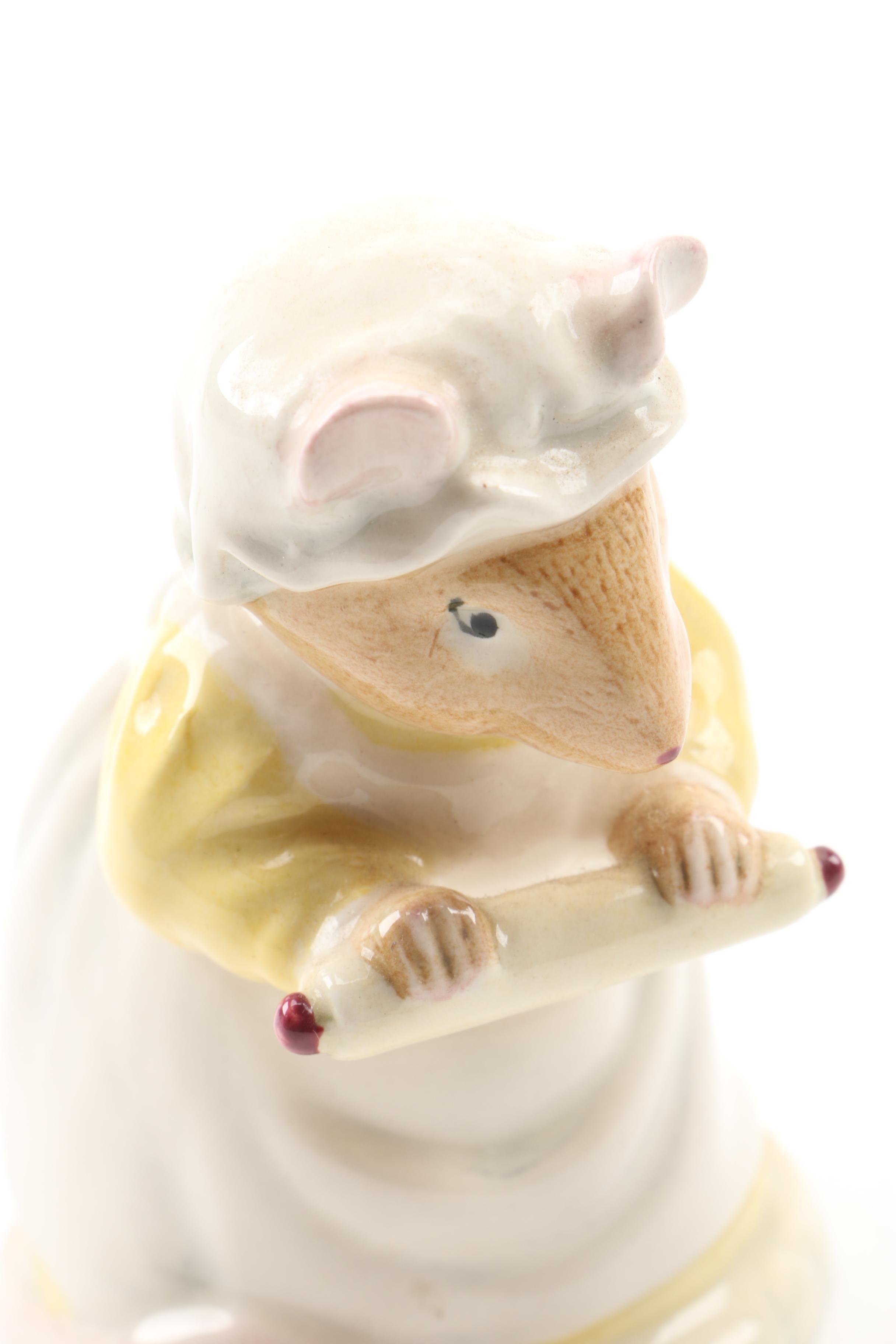 Royal Doulton Beatrix Potter Figurines, Including Mrs. Crustybread and Conker