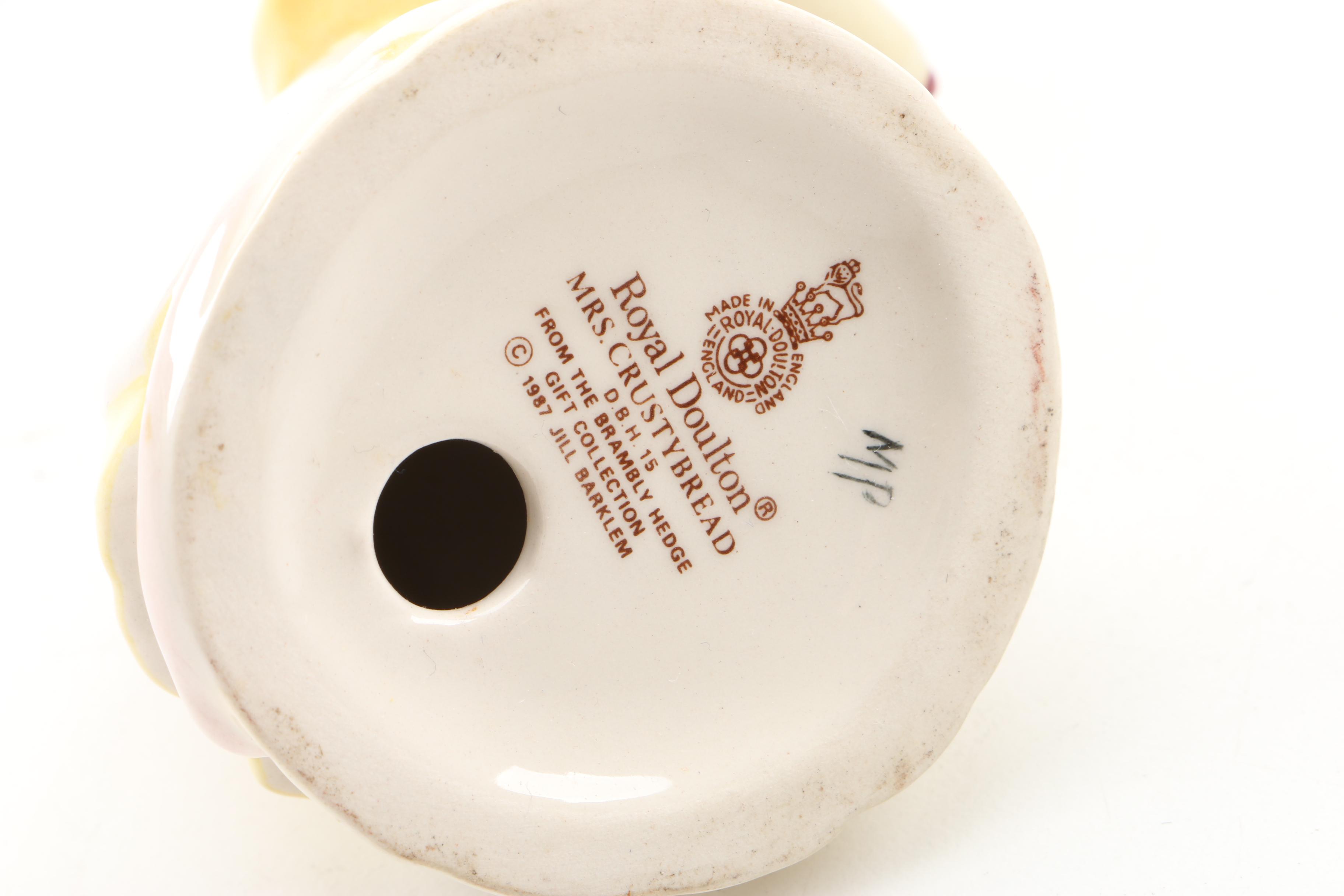 Royal Doulton Beatrix Potter Figurines, Including Mrs. Crustybread and Conker