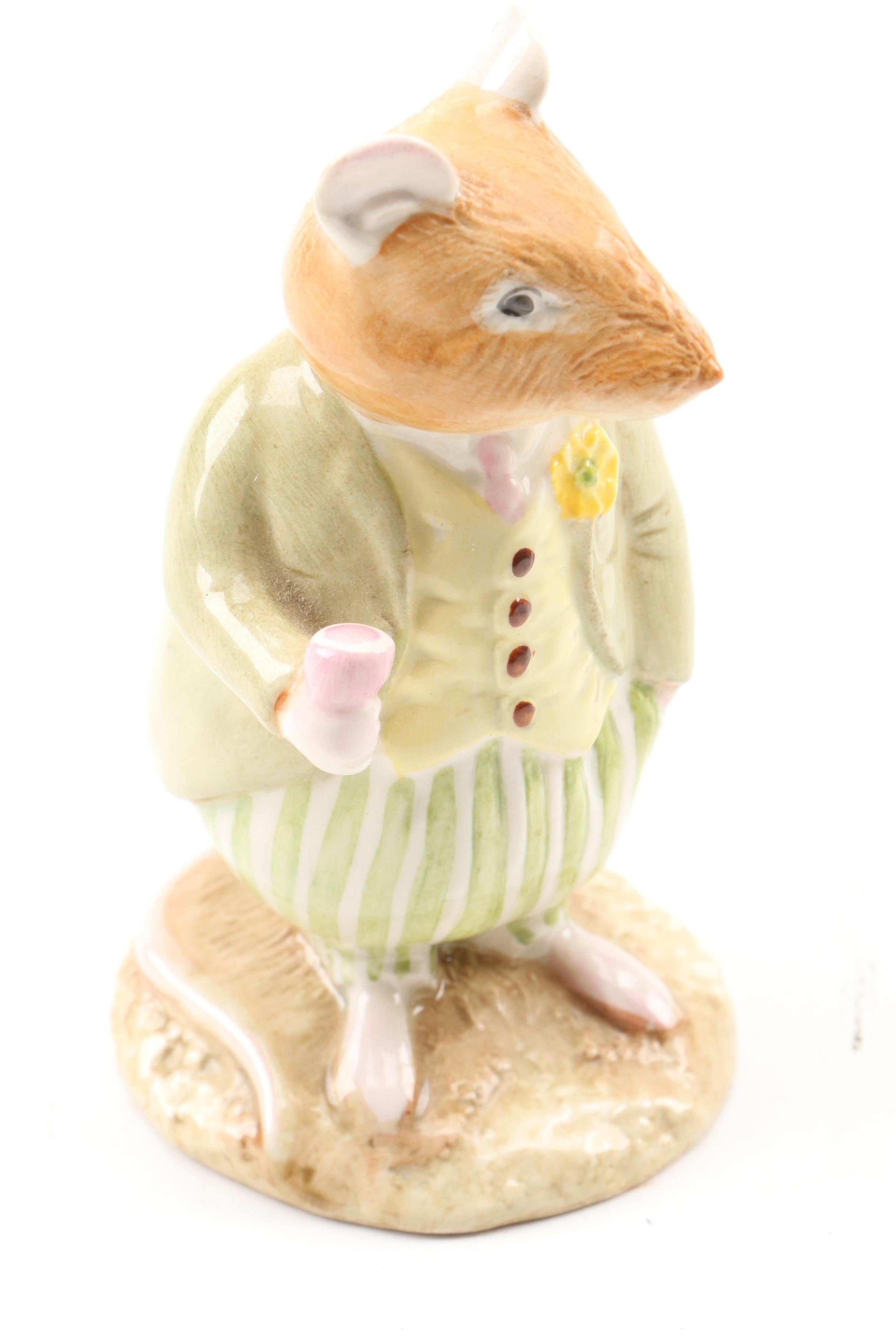 Royal Doulton Beatrix Potter Figurines, Including Mrs. Crustybread and Conker