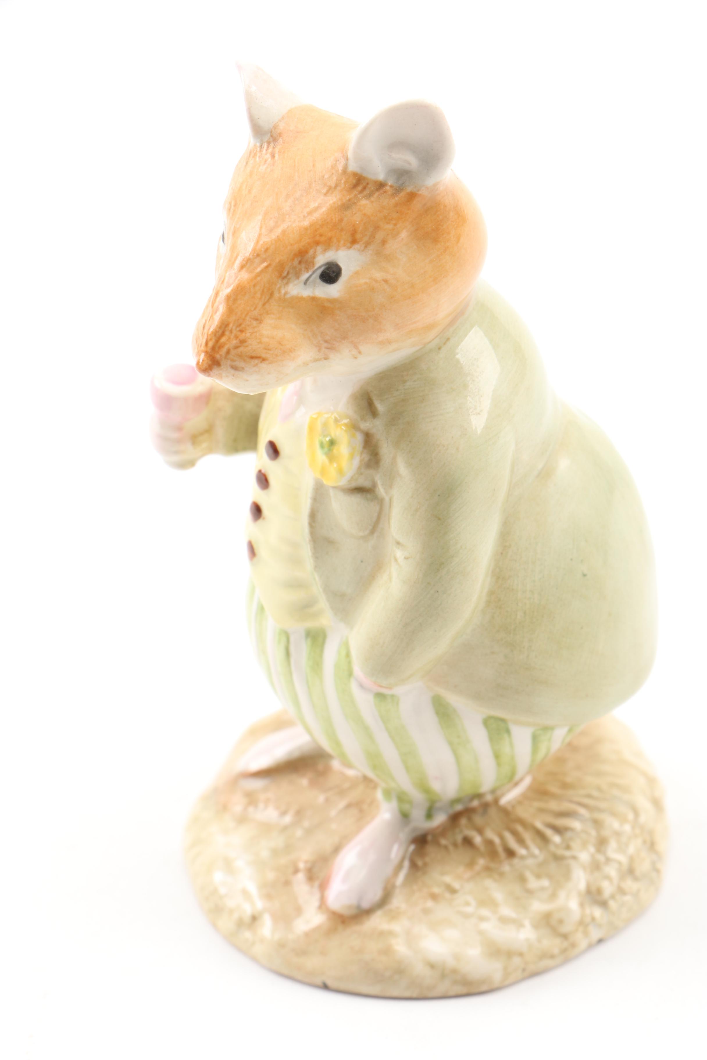 Royal Doulton Beatrix Potter Figurines, Including Mrs. Crustybread and Conker