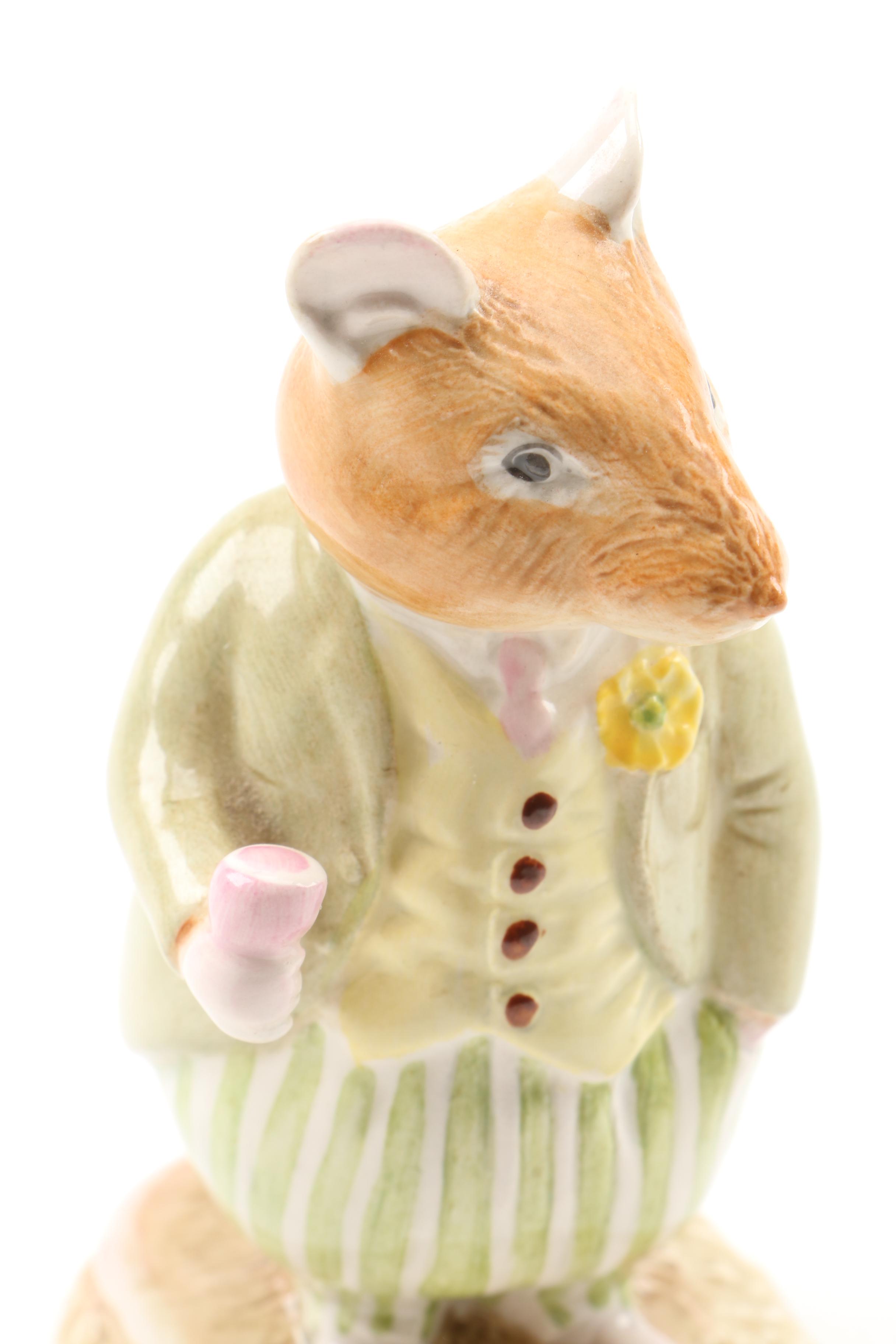 Royal Doulton Beatrix Potter Figurines, Including Mrs. Crustybread and Conker