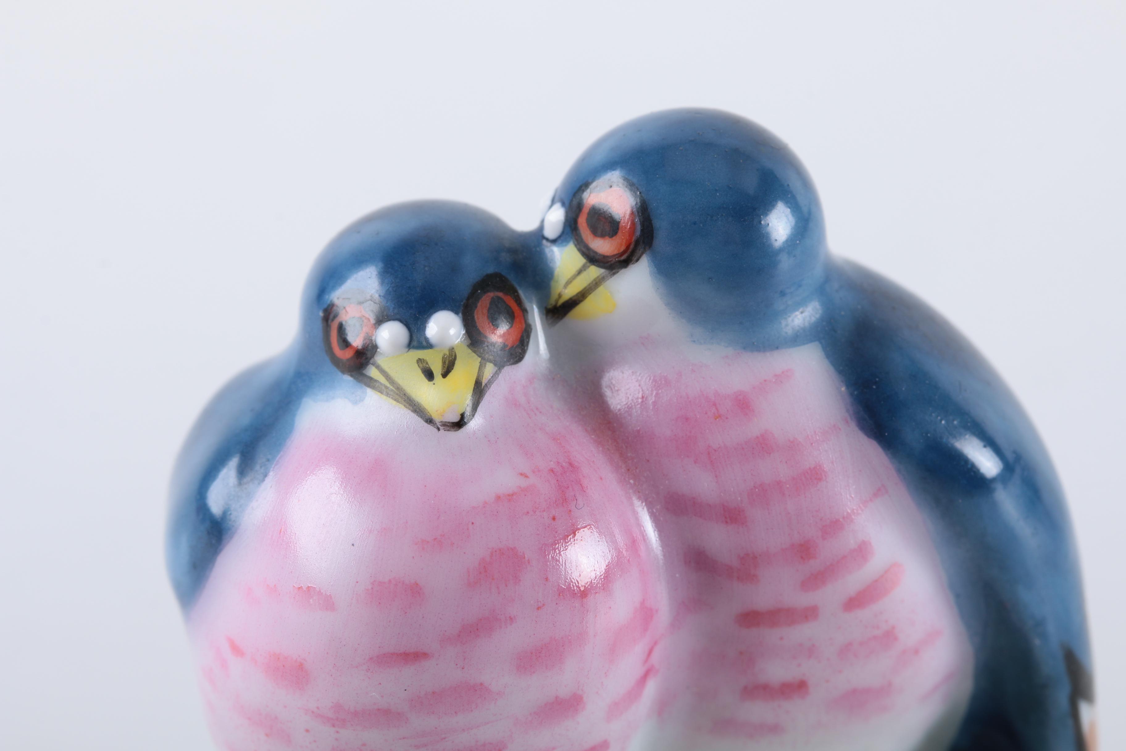 Limoges Hand-Painted Porcelain Birds Trinket Box