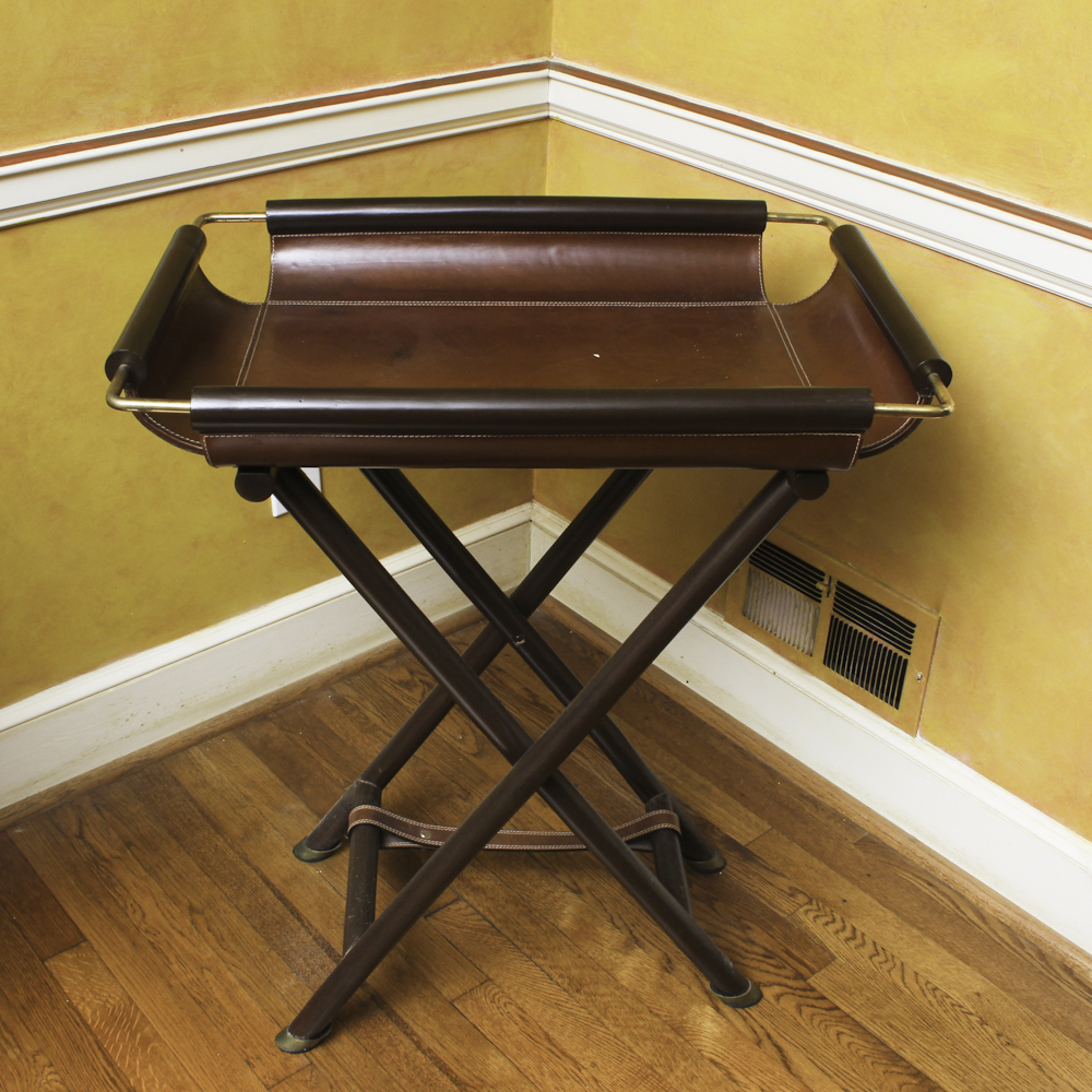 Leather Tray with Stand by Stetson