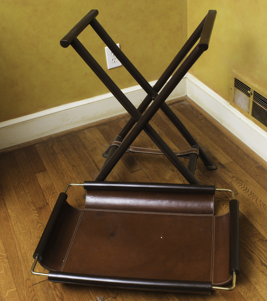 Leather Tray with Stand by Stetson