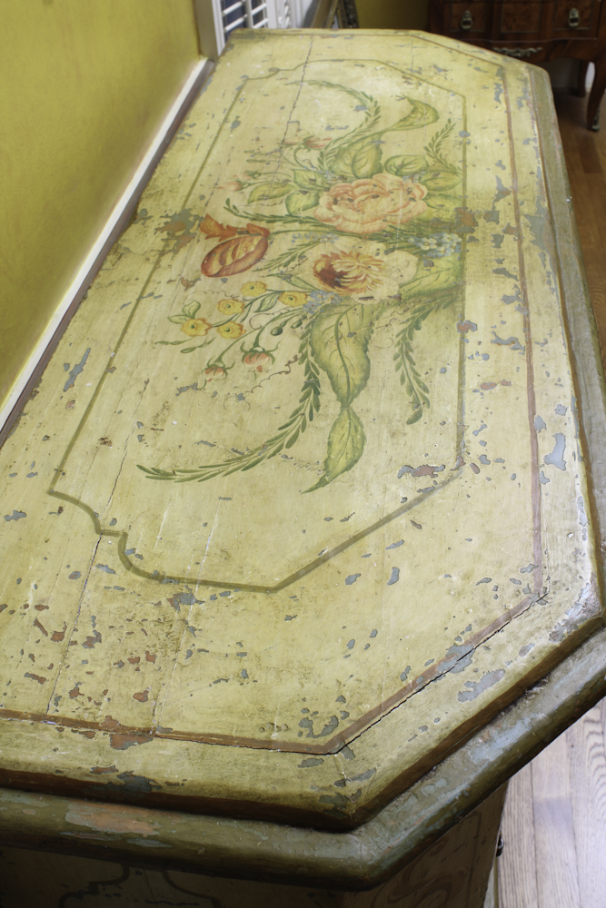 Polychrome Decorated Italian Cabinet