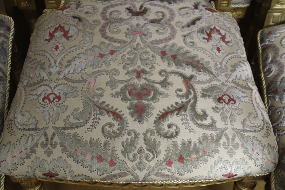 Set of Antique Louis XVI Style Giltwood Chairs