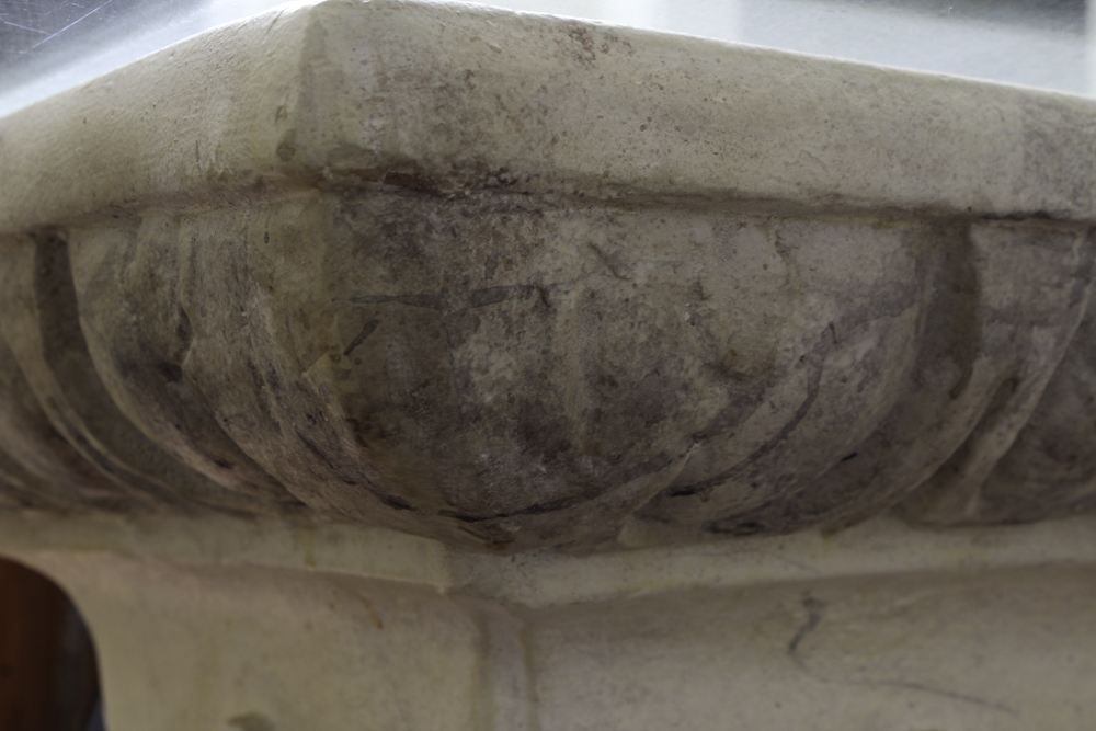 Entry Table with Cast Stone Pedestal