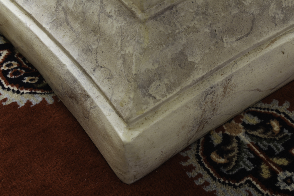 Entry Table with Cast Stone Pedestal