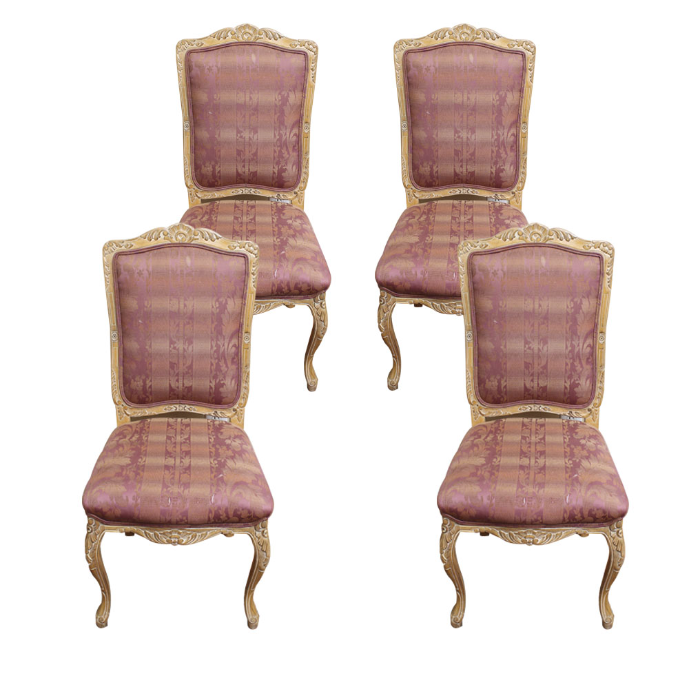 Set of Louis XV Style Upholstered Chairs